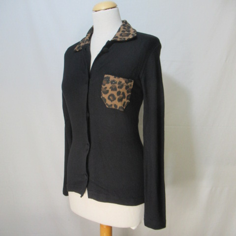 HF149 - Gilet fin léopard - Georgina B. - Taille M Très bon état - Vue 3 - 