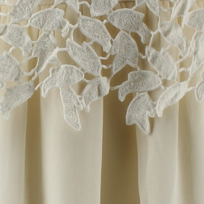 Robe écrue à imprimés brodés - Femme - Choklate - Taille L - Photo 3