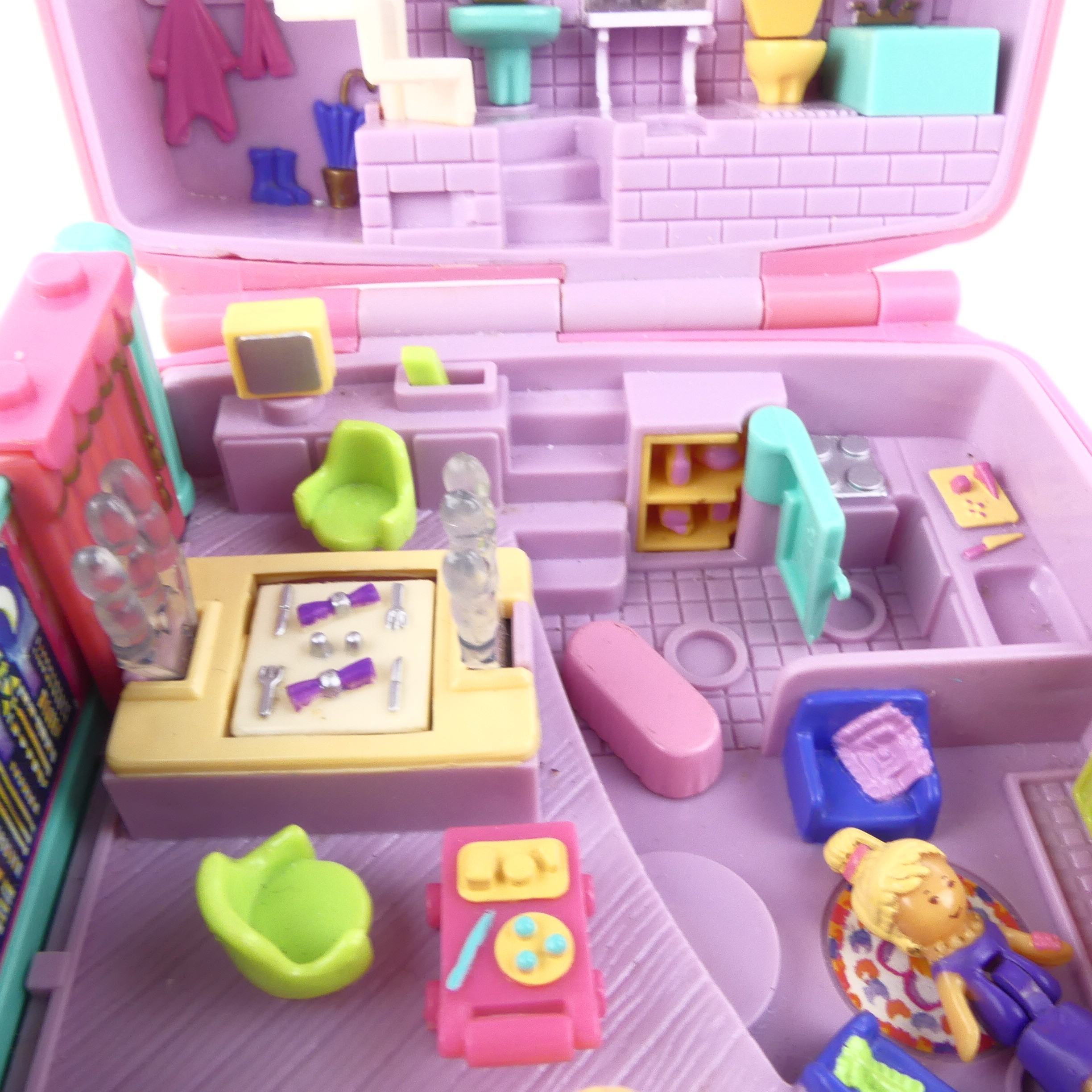 Boite Polly Pocket "Starlight dinner Party" Bluebird 1994 État correct - Vue 4 - 