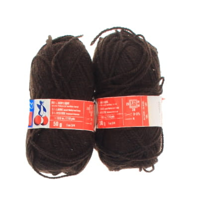 Lot de 2 pelotes marron - PINGOUIN TOP - 50g par pelote - Photo 1
