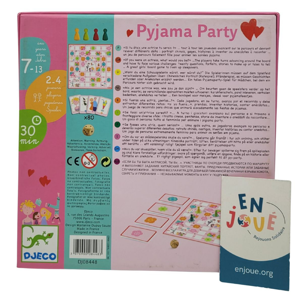 Jeux de société - Pyjama Party - Djeco - Des 7 Ans. Très bon état - Vue 3 - 