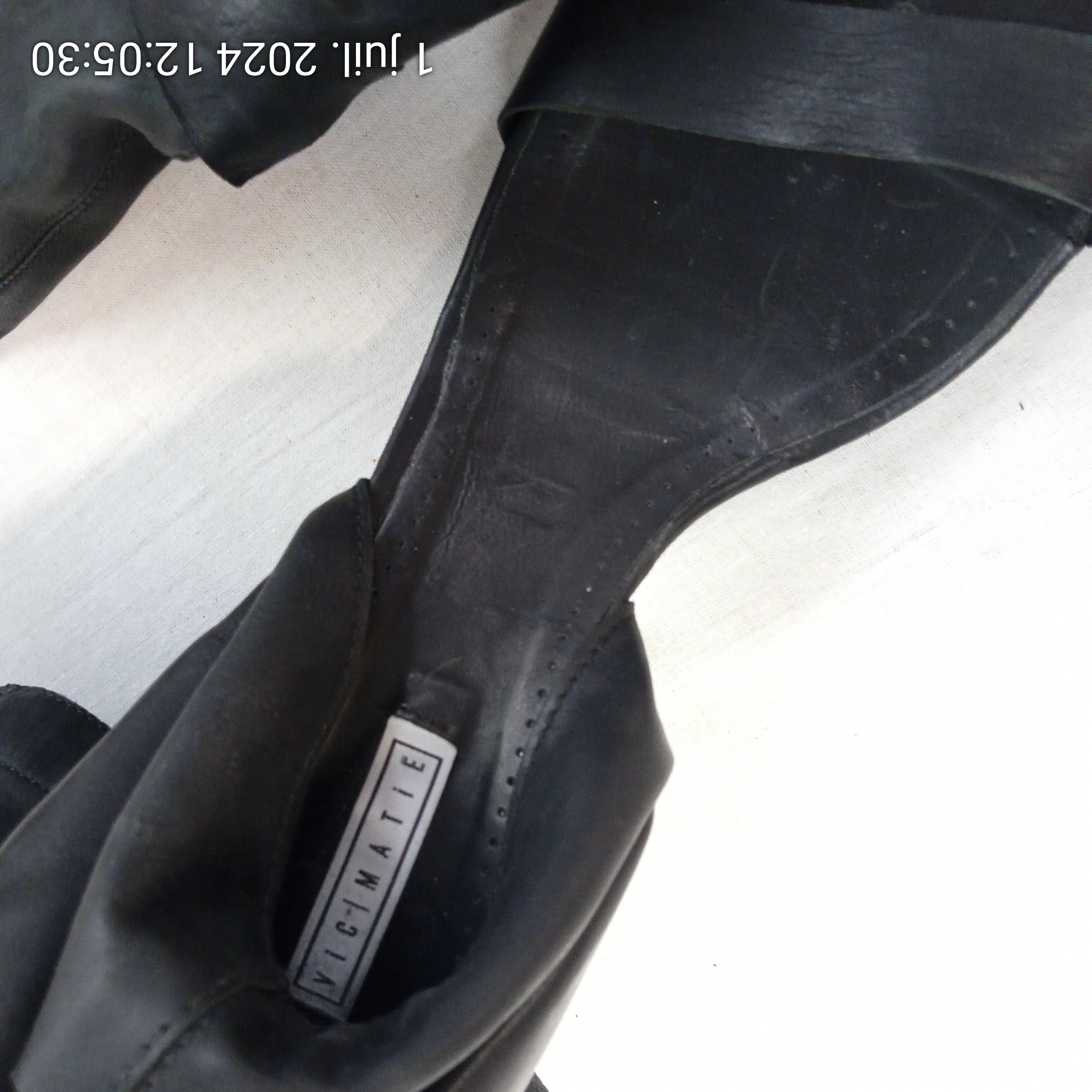 VIC MATIE CUOIO Sandales guêtres en cuir T39,5 - Bon état - Photo 3