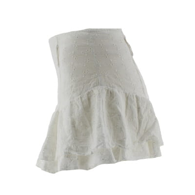 Jupe blanche imprimée à volants - Femme - Jennyfer - Taille 36 - Photo 2