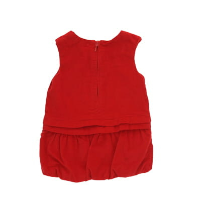 Robe rouge en velours côtelé - Bébé - Obaïbi - Taille 6 mois - Photo 1