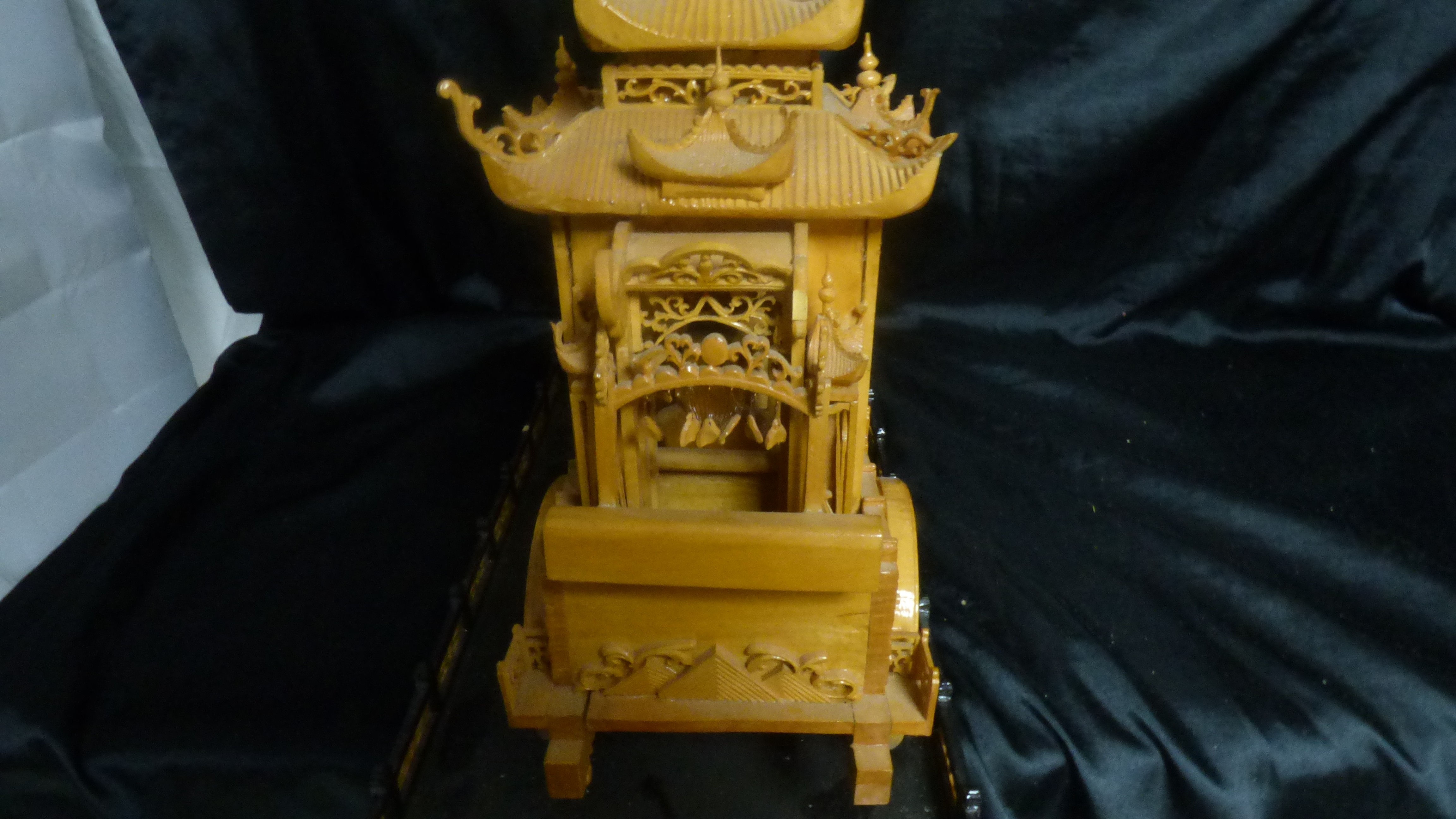 Diorama Chinois Rhinocéros tirant une calèche d'empereur - Photo 25