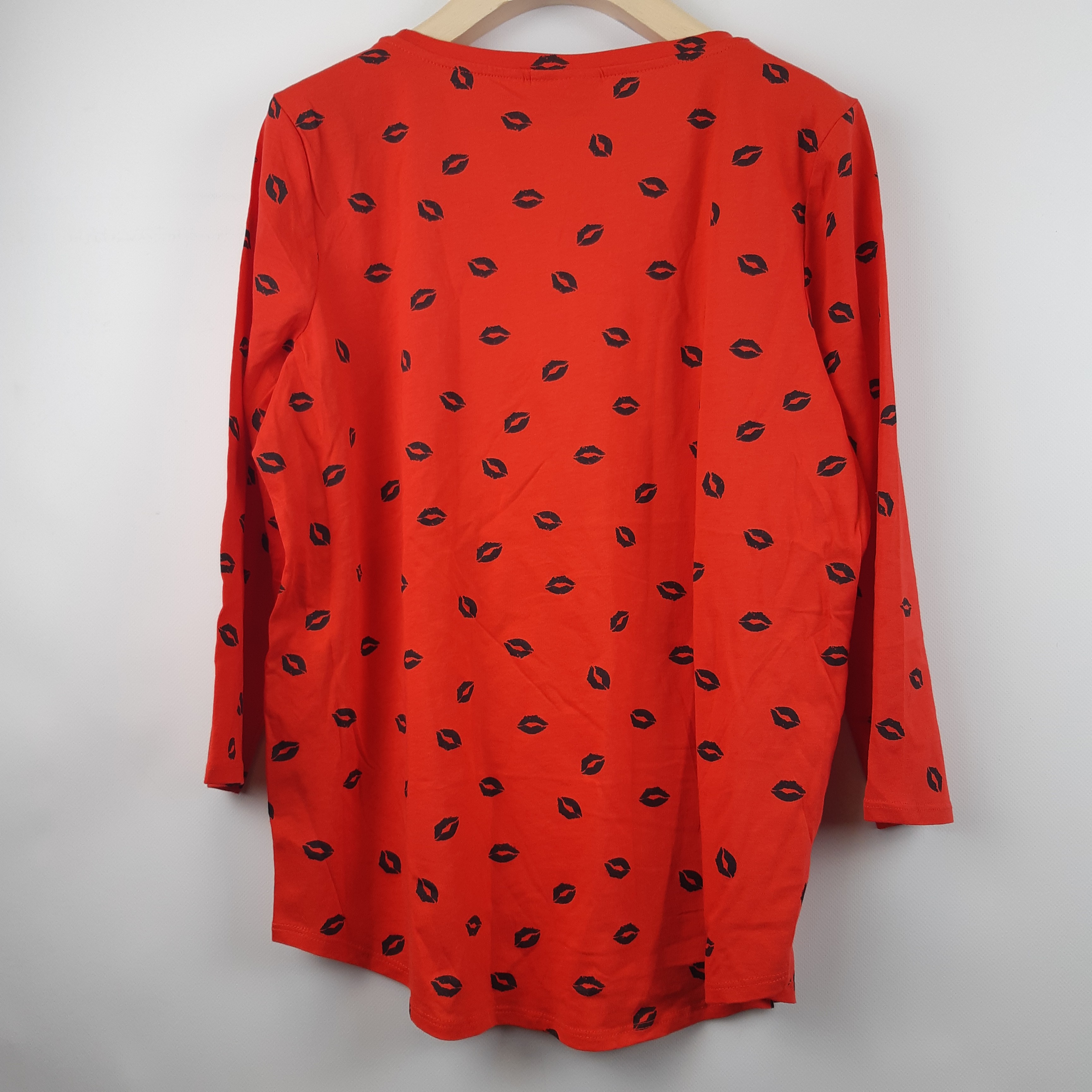 Yessica pull rouge à motifs - taille M - 100% coton - Photo 2