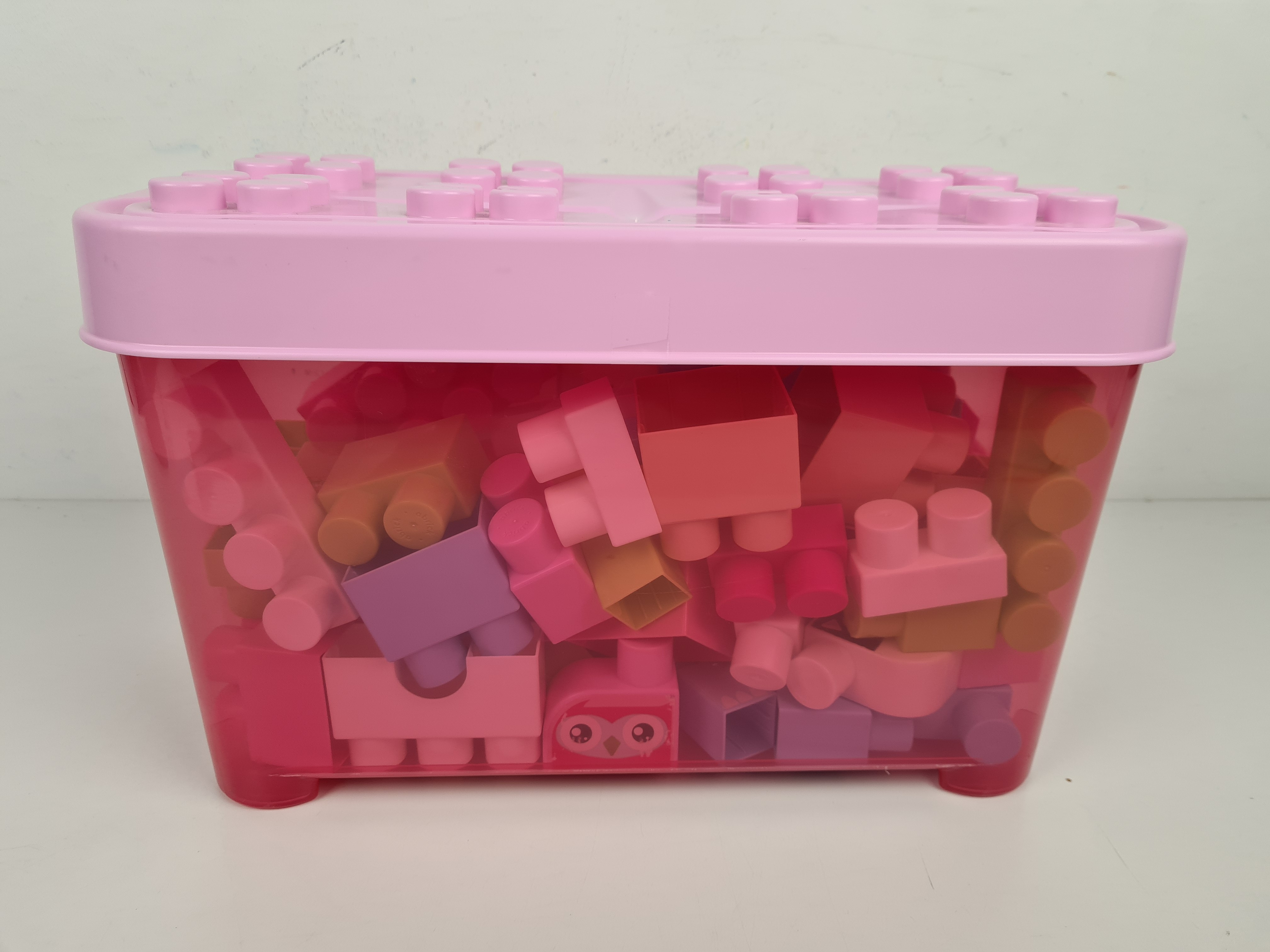 Jeu de Construction - Baril Rose + Briques À Empiler Animaux 50 pièces - Abrick Maxi - 12 mois + Bon état - Vue 4 - 