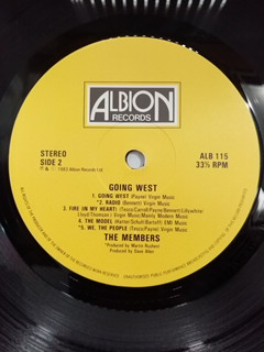 ALBUM VINYLE 33T, THE MEMBERS, GOING WEST Bon état - Vue 4 - 