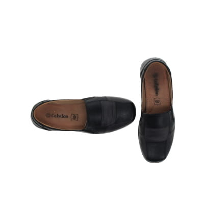 Chaussures noires et grises à talons 4 cm - Femme - Calydon - Taille 37 - Photo 1