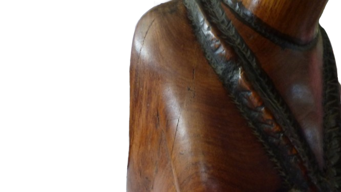 Statue en bois africaine 36 cm - Photo 10