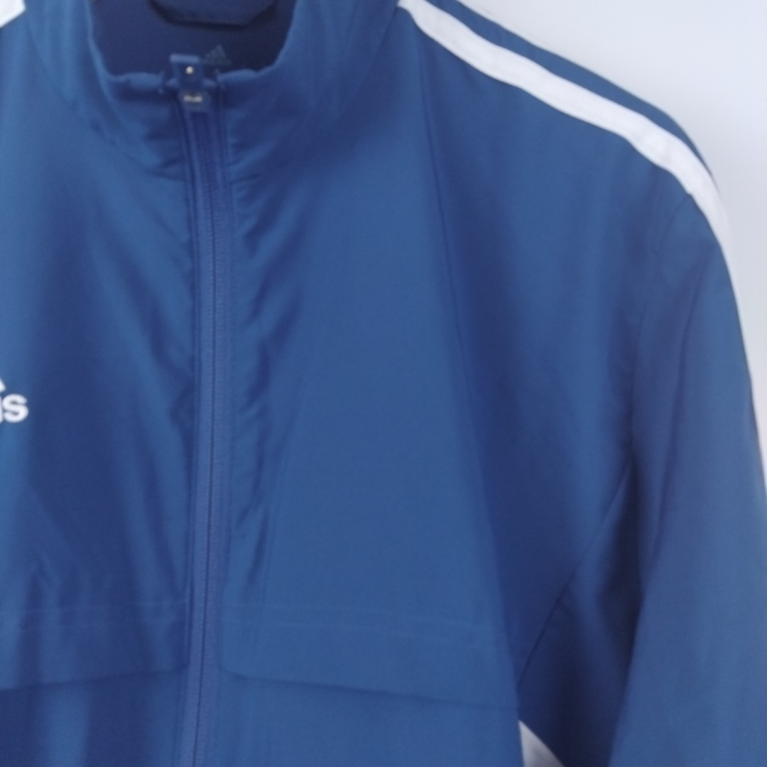 Adidas - veste de sport bleue 100% polyester - Taille S - Photo 1