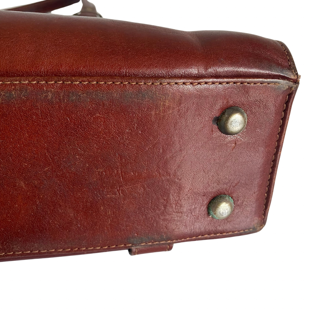 Sac sacoche mixte en cuir- Texier Bon état - Vue 7 - 