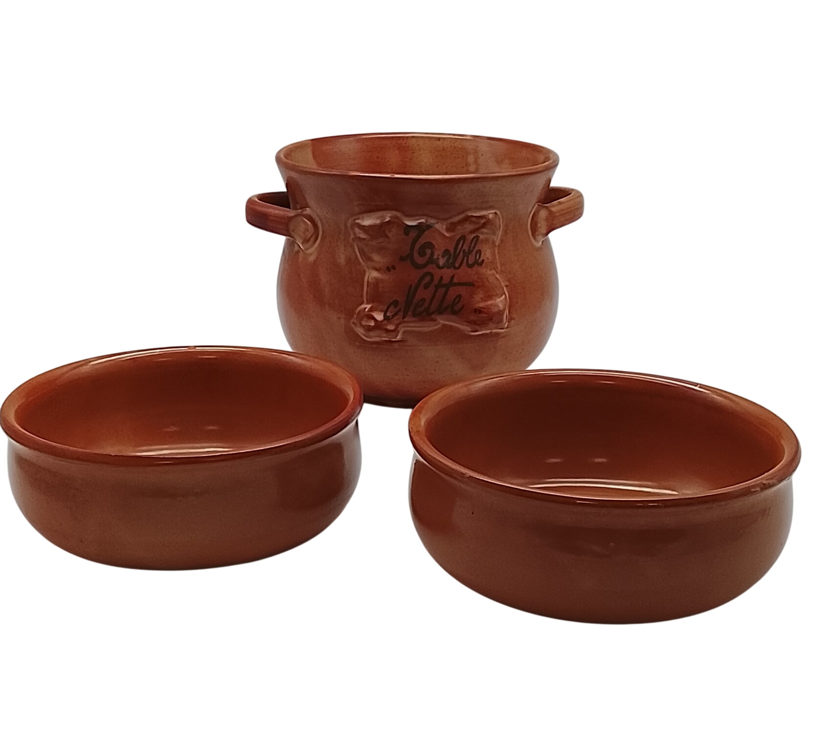 Acheter Trio de poterie art de la table : Poubelle de table + 2 Coupelles Très bon état - 15,00 € Trio de poterie art de la table : Poubelle de table + 2 Coupelles Très bon état - reconditionné disponible sur Label Emmaüs