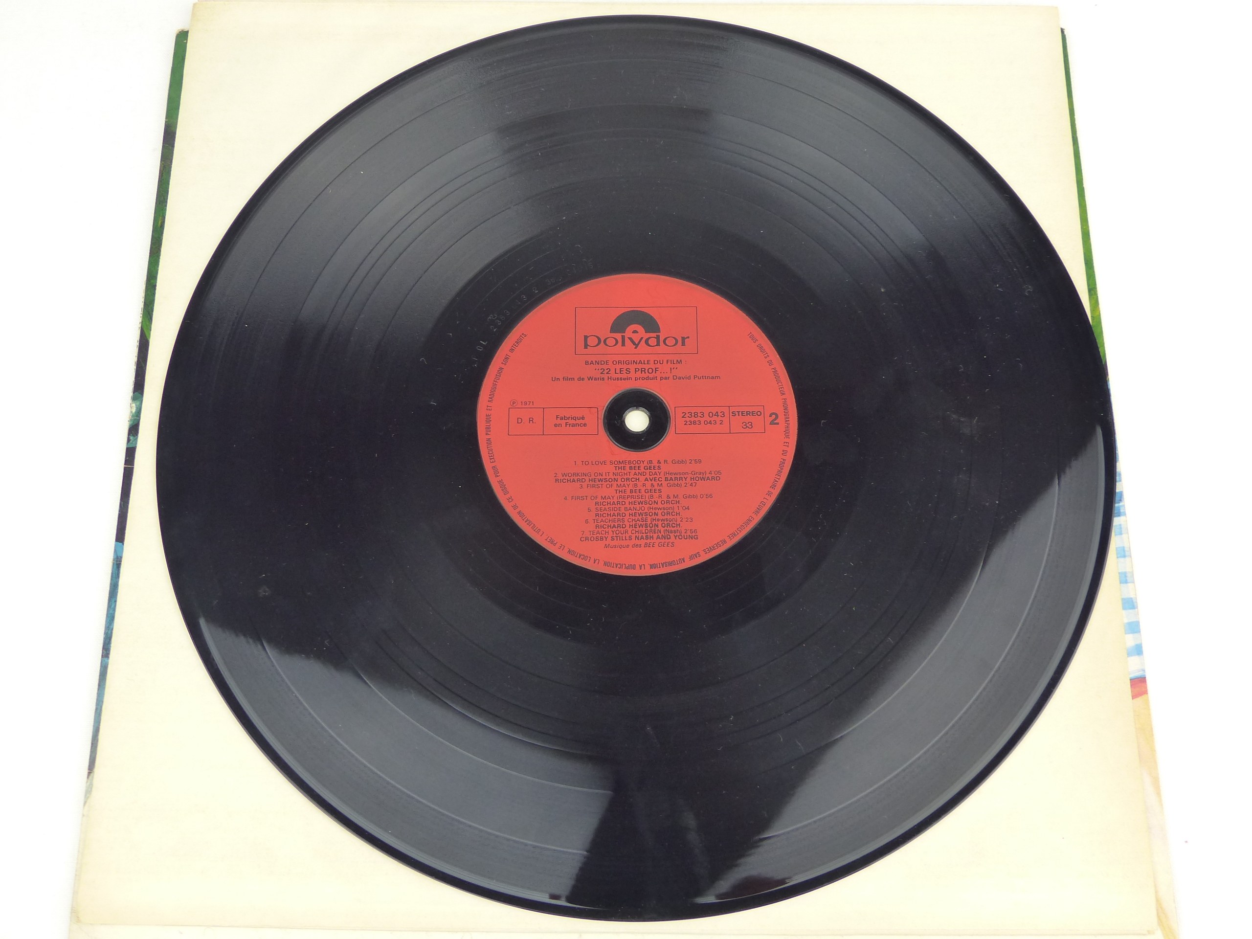 Vinyle 33 tours – Bee Gees – 22 Les prof – Bande originale film État correct - Vue 3 - 