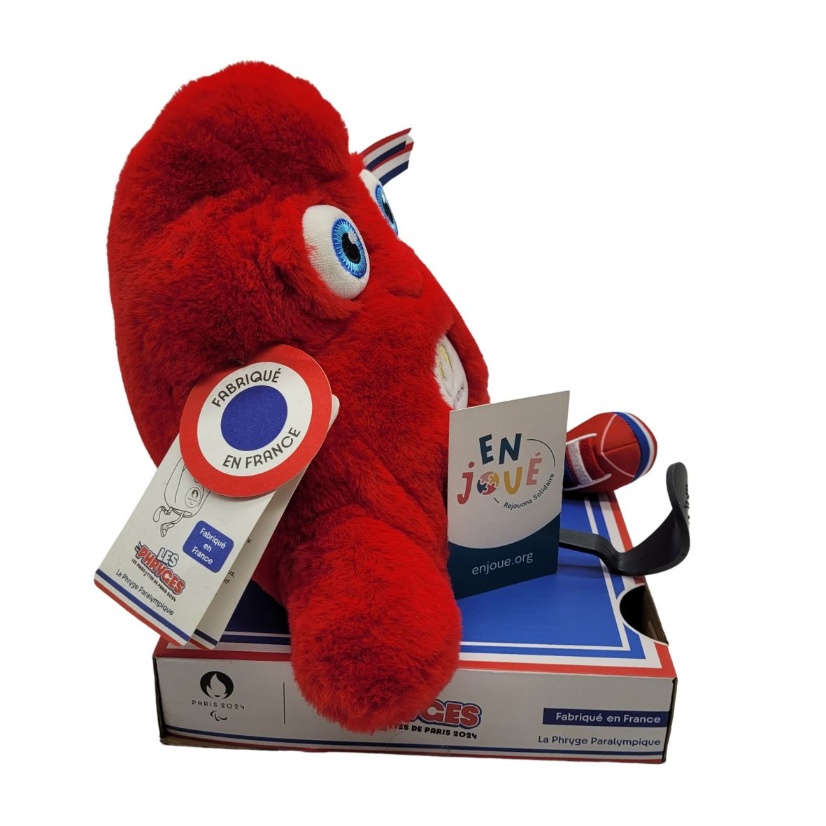 Peluche - La Phryge Paralympique - Paris 2024 - Doudou et Compagnie - À partir de 18 mois. Comme neuf - Vue 3 - 