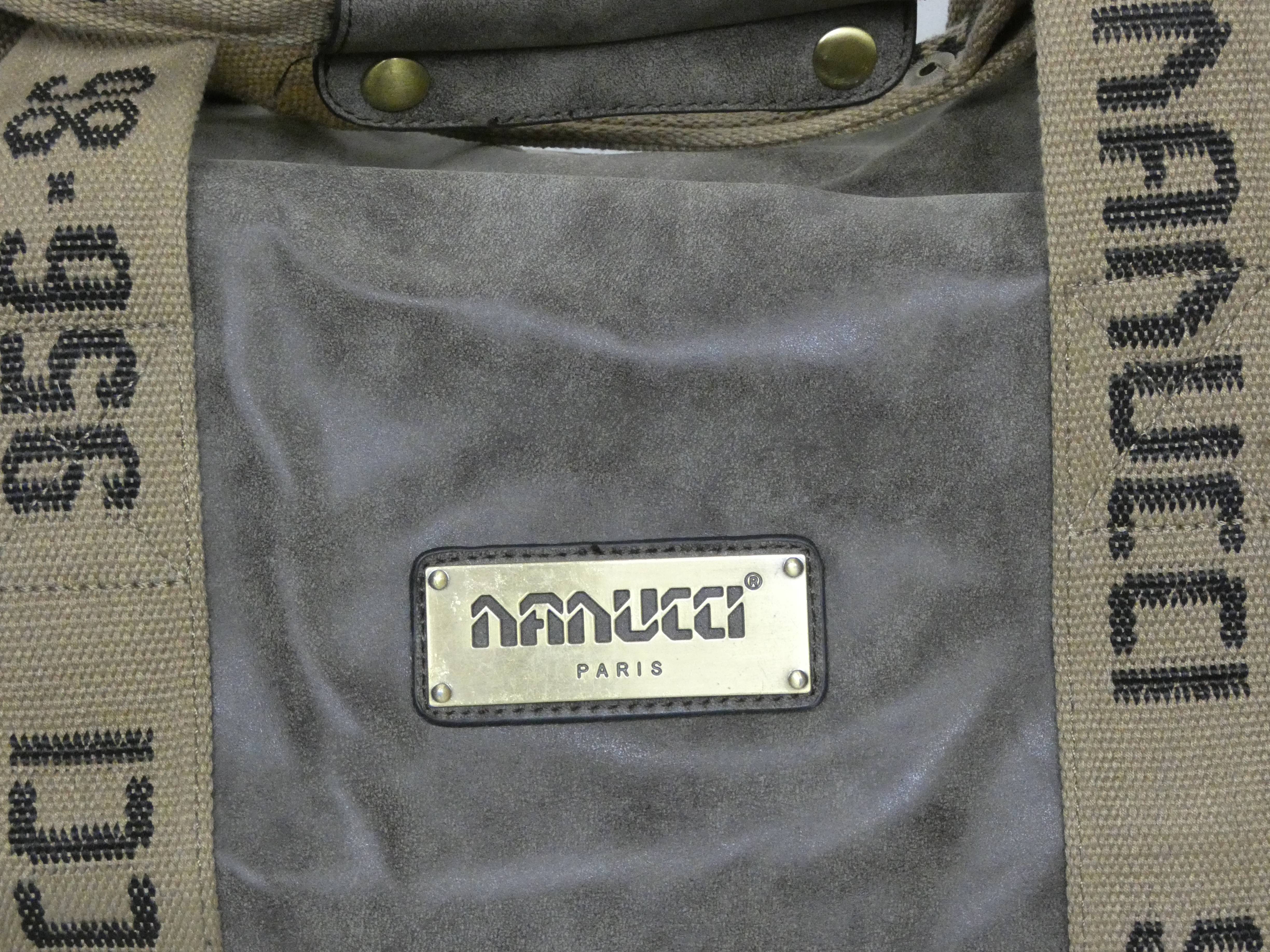 Sac de sport marron en simili cuir de marque Nanucci Très bon état - Vue 6 - 