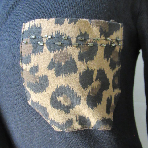 HF149 - Gilet fin léopard - Georgina B. - Taille M Très bon état - Vue 5 - 