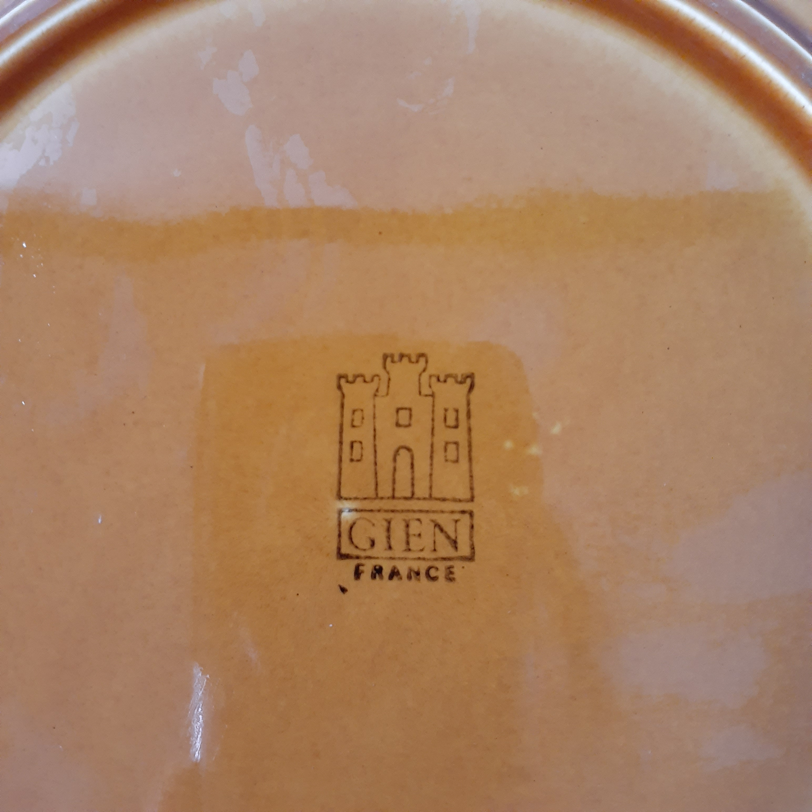 Voir photo 4 de Six assiettes - Gien - Années 70 Six assiettes - Gien - Années 70 - Vue 4 -