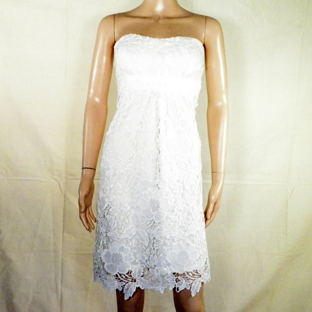 Robe Blanche HOLLY BRACKEN T1. Bon état -  reconditionné disponible sur Label Emmaüs