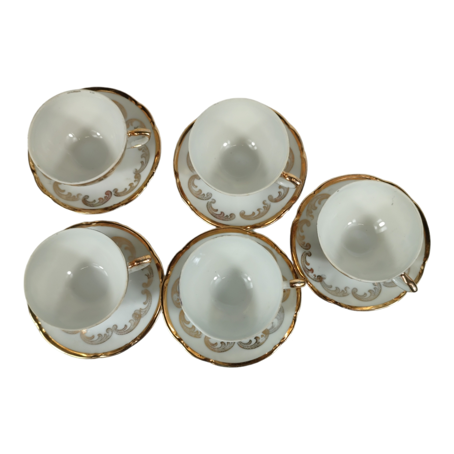 Service à café porcelaine fine "DN Porcellana" origine Espagne Bon état - Vue 2 - 