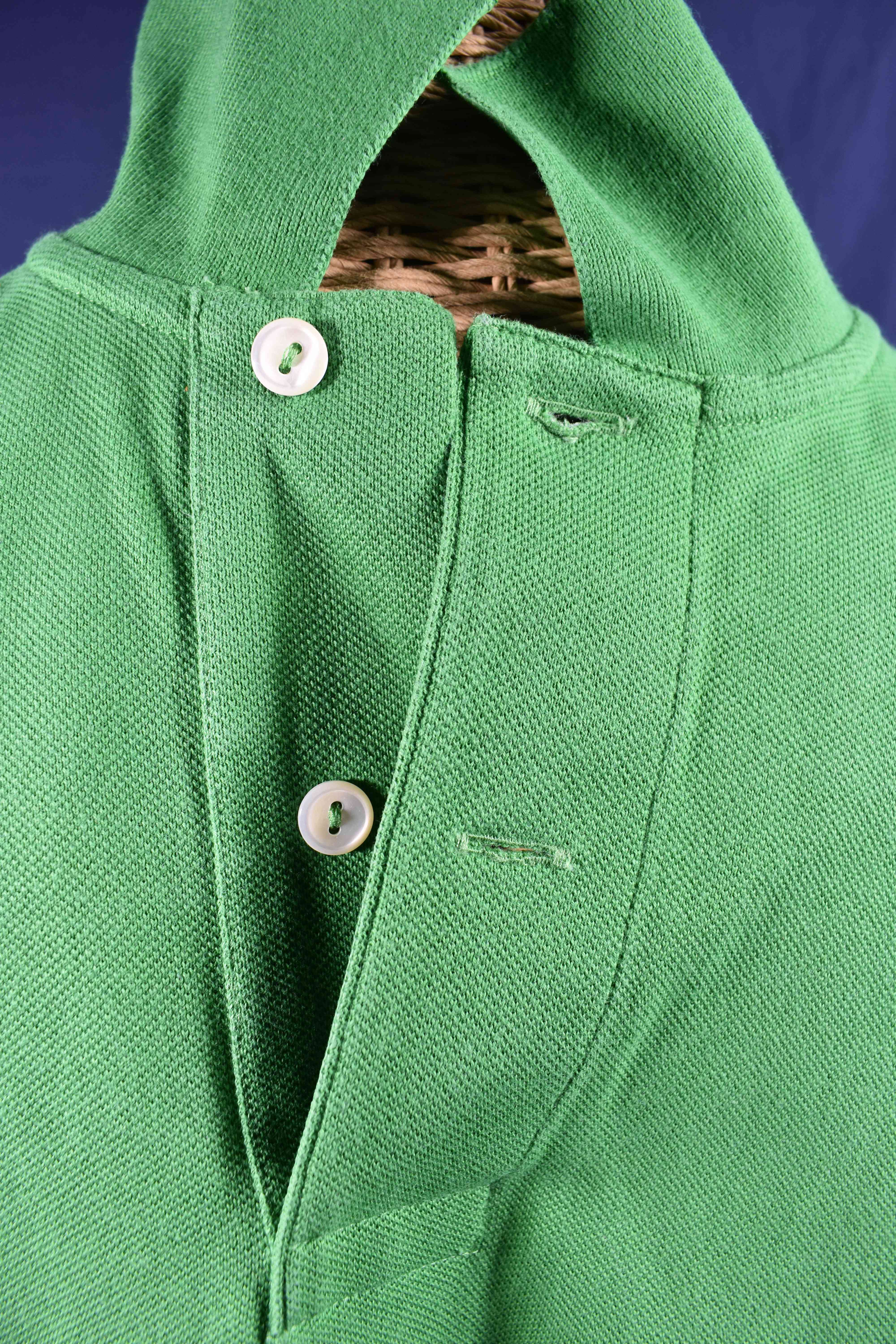 Polo Lacoste de couleur verte Classic Fit, taille FR 5 et US L - Bon état - Photo 8