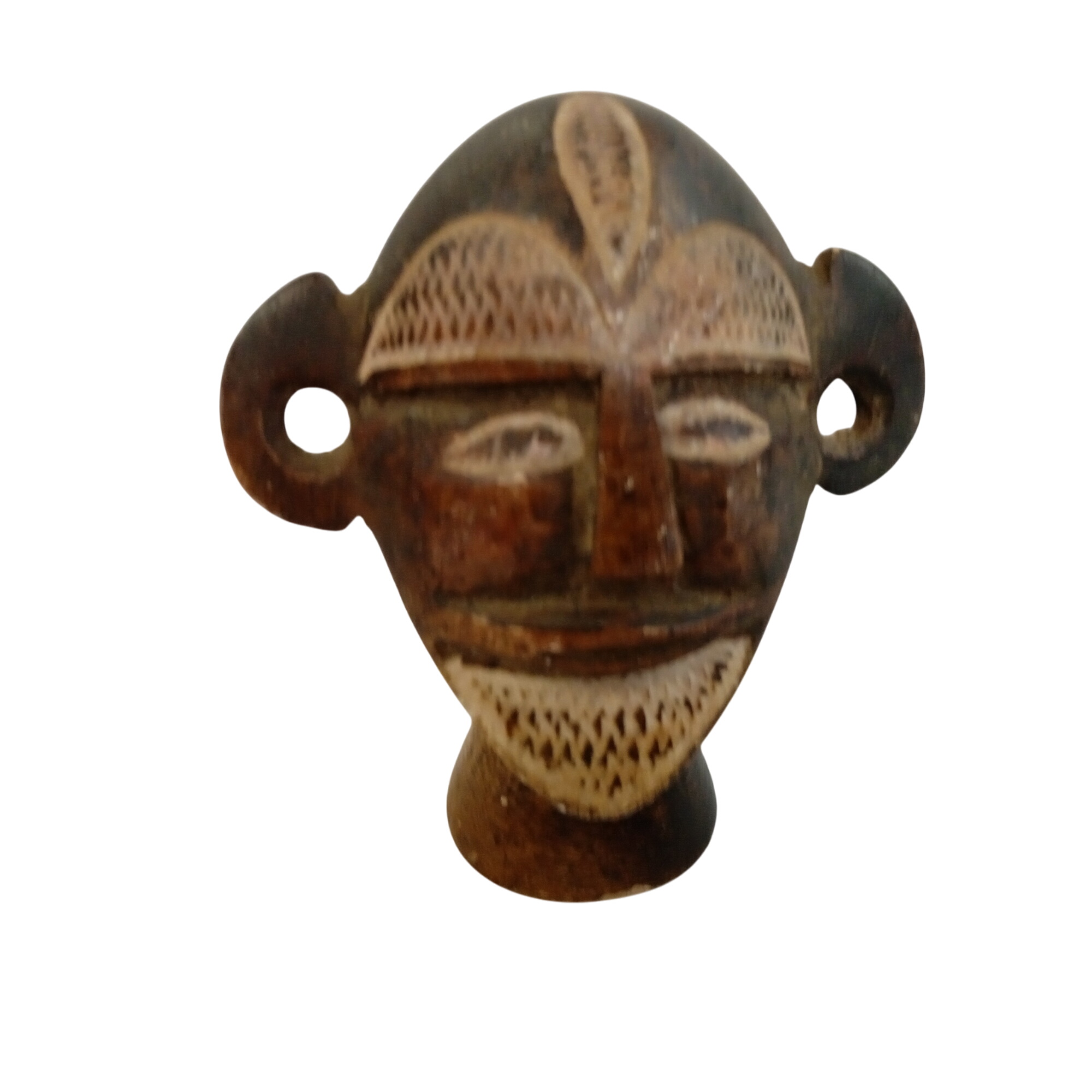 Acheter Tête Sculptée en Pierre Mbigou - Art Tribal Gabonais - 9.5 cm Bon état - 34,00 € Tête Sculptée en Pierre Mbigou - Art Tribal Gabonais - 9.5 cm Bon état - reconditionné disponible sur Label Emmaüs