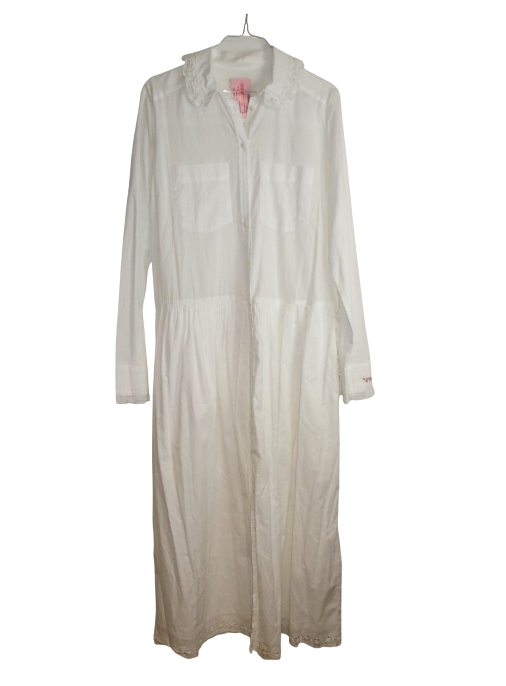 Zadig et Voltaire Robe Chemise blanche avec galon - Taille M - Photo 0