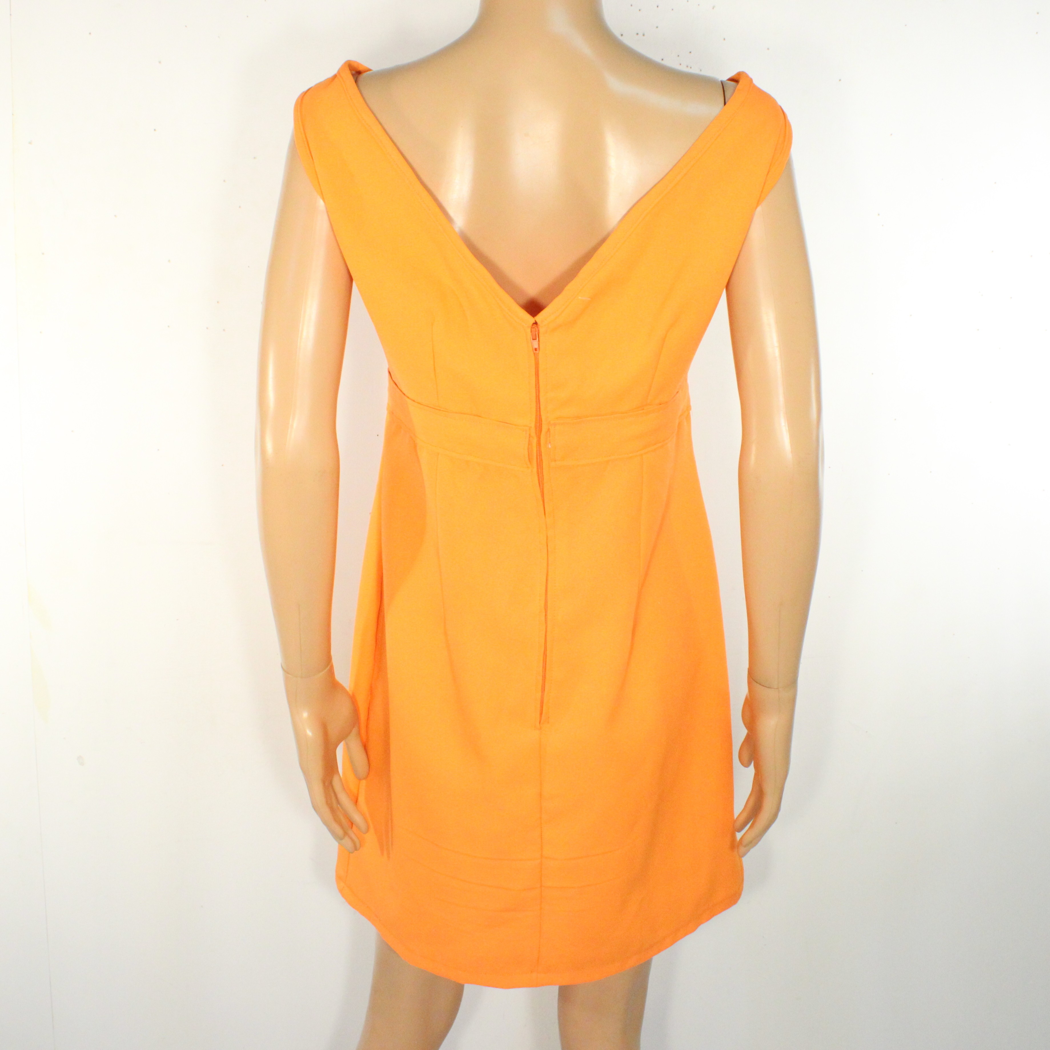 Robe Courte Orange Taille Estimée S /M - Photo 1
