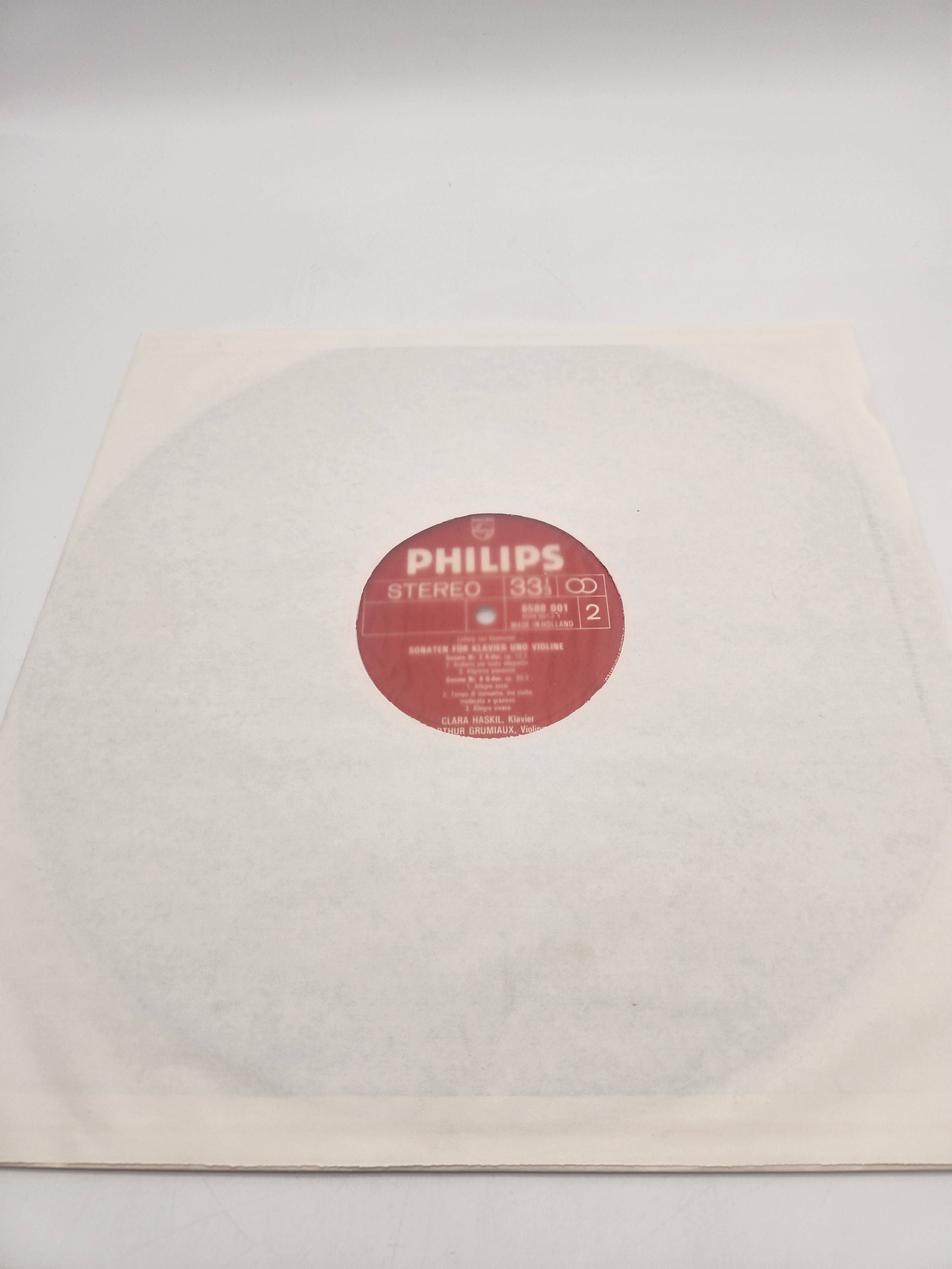 4 Vinyles 33 Tours - Sämtliche Sonaten für Klavier und Violine, composé par Ludwig van Beethoven Très bon état - Vue 21 - 