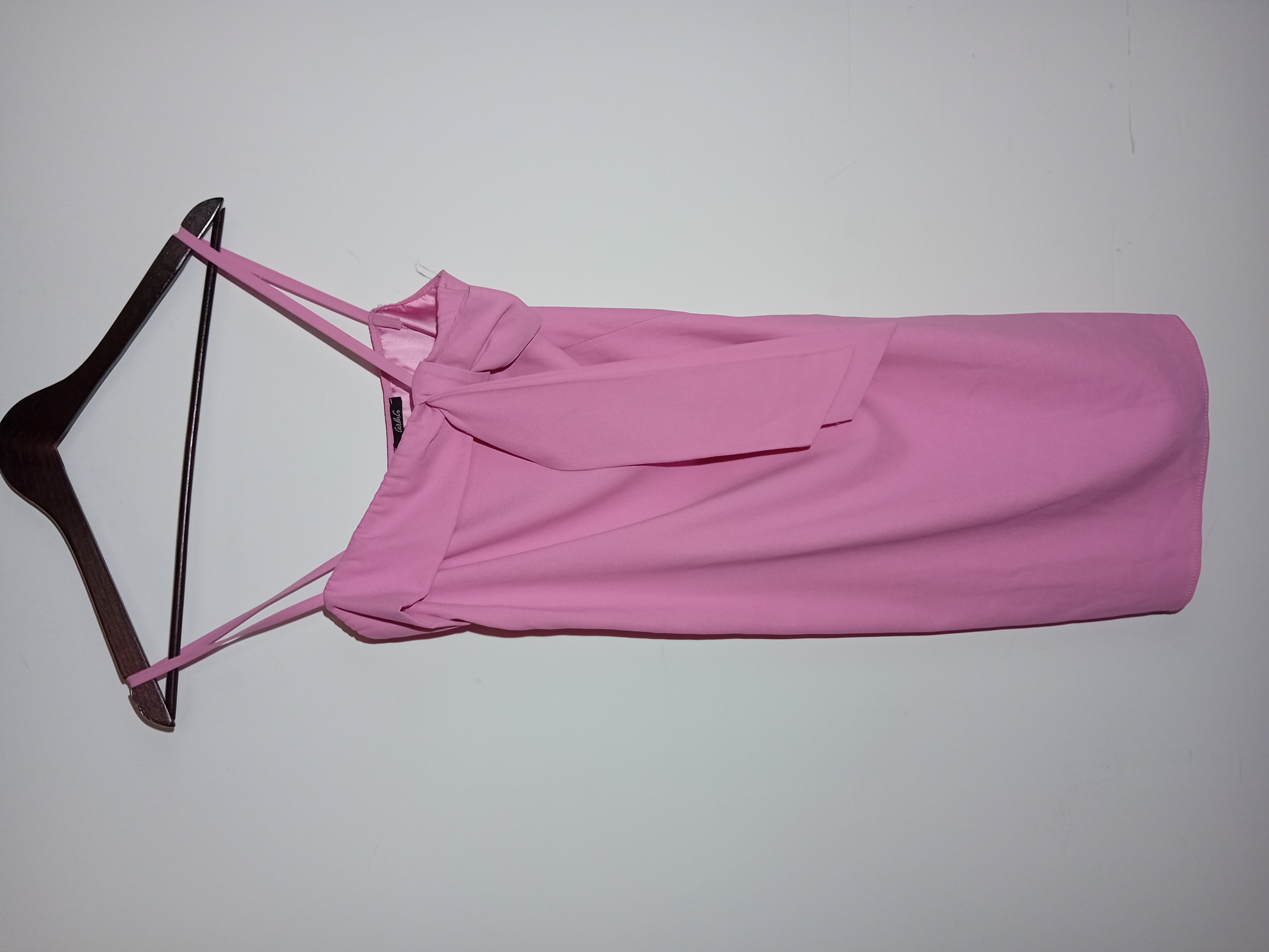 Voir photo 3 de Robe Courte Bandeau Rose Pâle Carla G. Bretelles Fines M (V3466) Robe Courte Bandeau Rose Pâle Carla G. Bretelles Fines M (V3466) - Vue 3 -