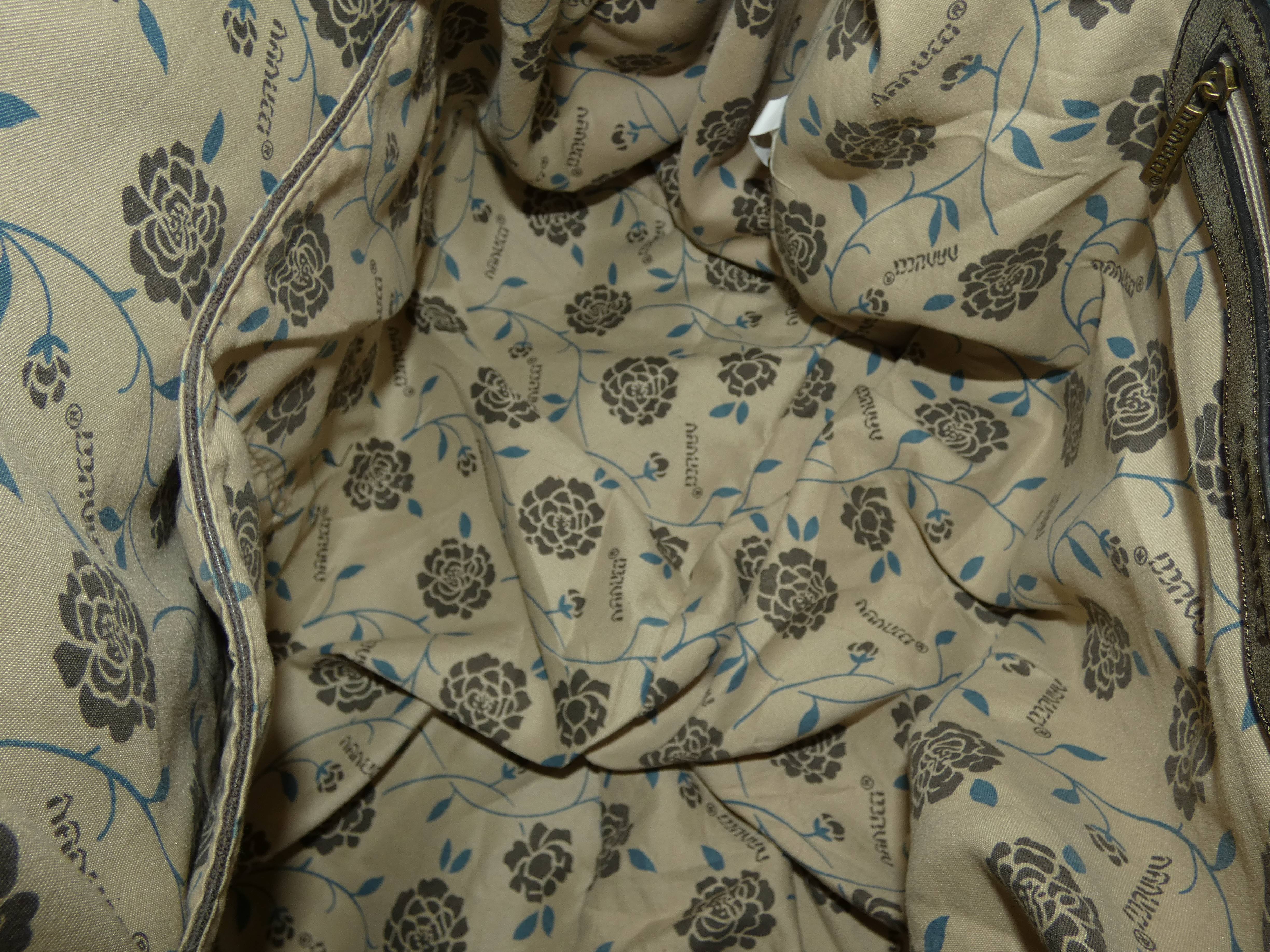 Sac de sport marron en simili cuir de marque Nanucci Très bon état - Vue 5 - 