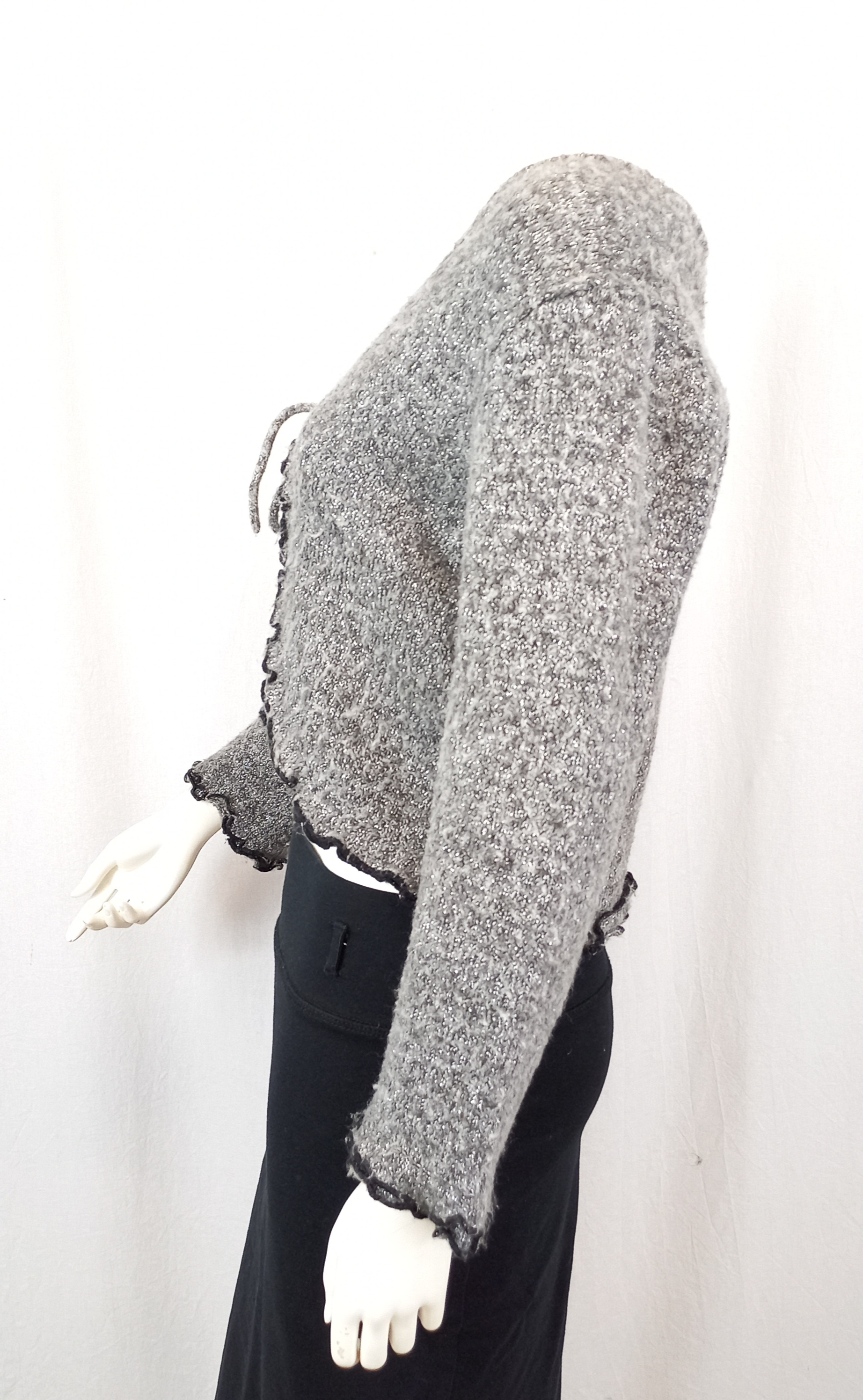 Boléro gris chiné pailletté T2 