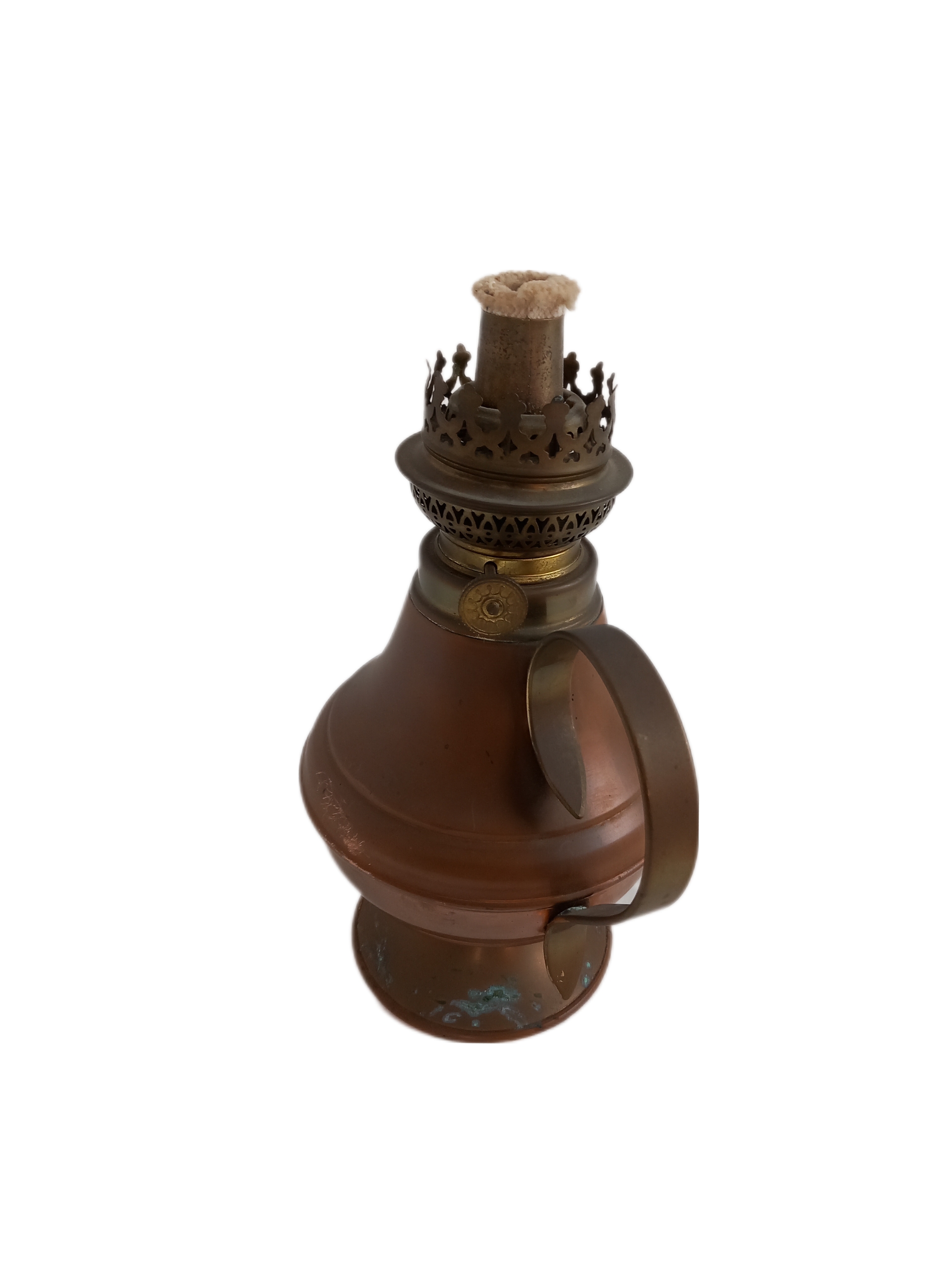 Pieds De Lampé a Pétrole En Cuivre  Très bon état - Vue 6 - 