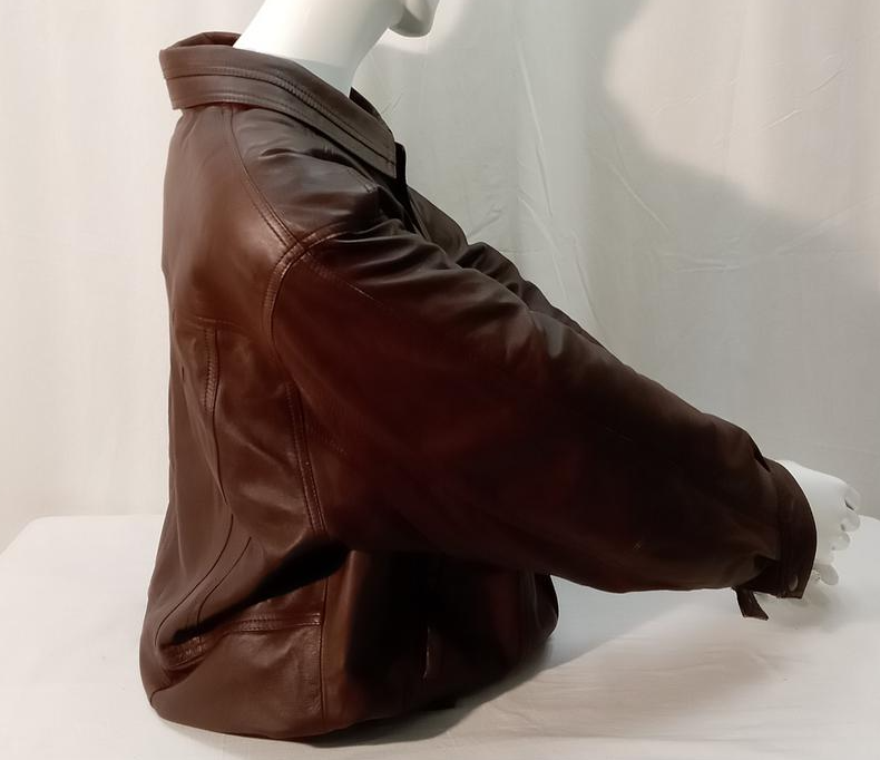 Blouson en simili cuir homme Cuiropolis taille 58 (XXL) - Bon état - Photo 3