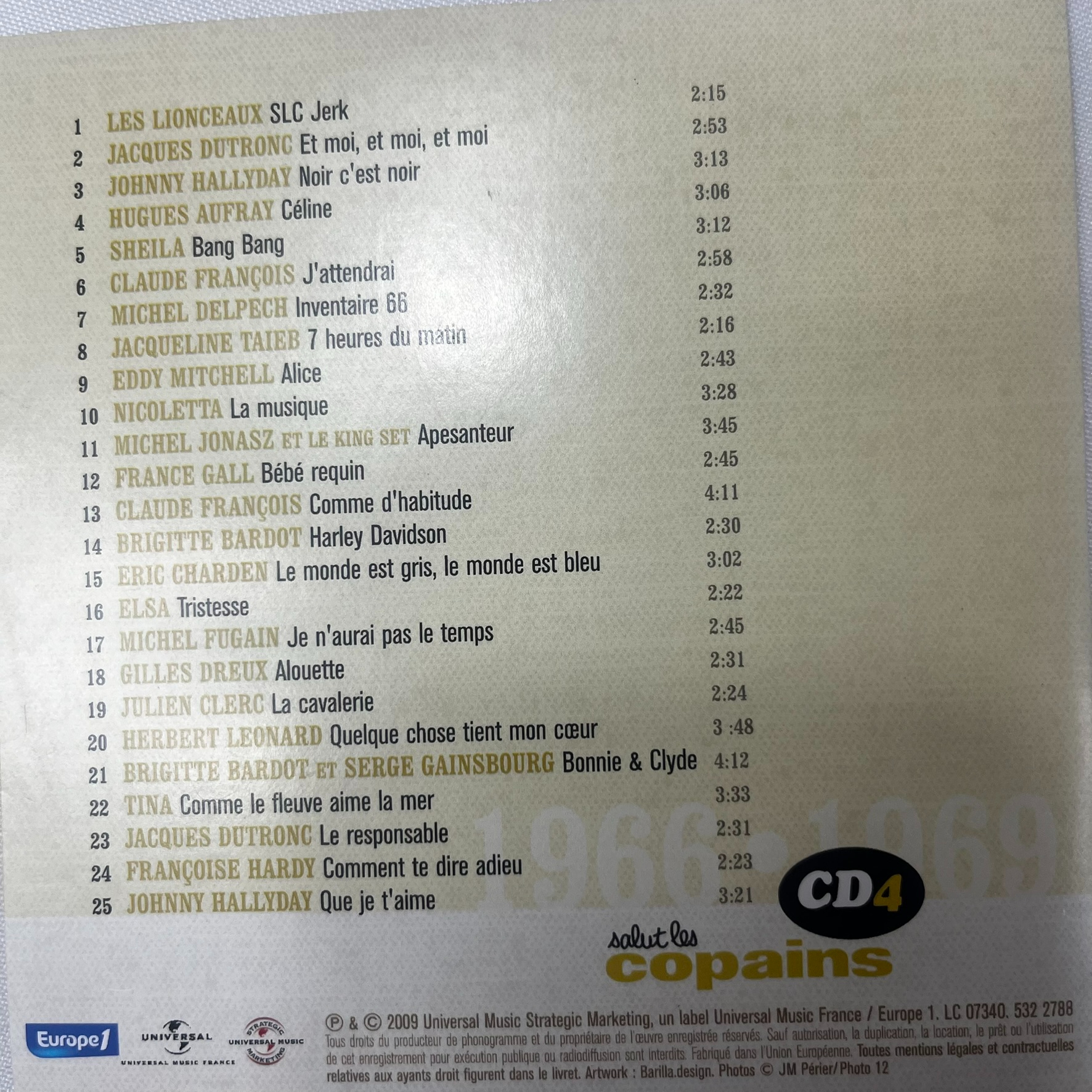 Voir photo 7 de Collection "Salut les copains" 1 livre et 5 cd Collection "Salut les copains" 1 livre et 5 cd Très bon état - Vue 7 -