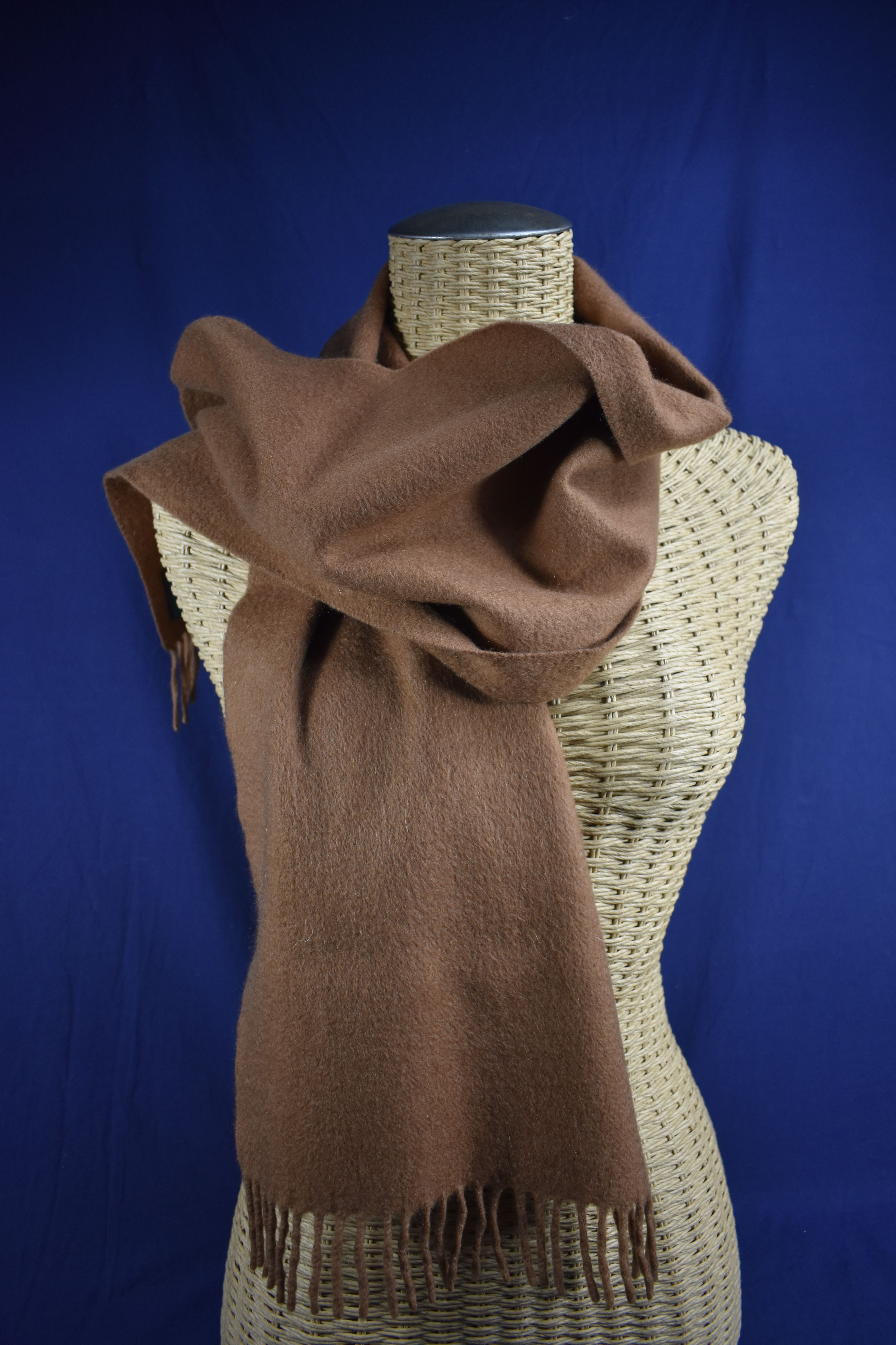 Echarpe marron en cachemire ( 130 x 29 cm ) Bon état - Vue 2 - 