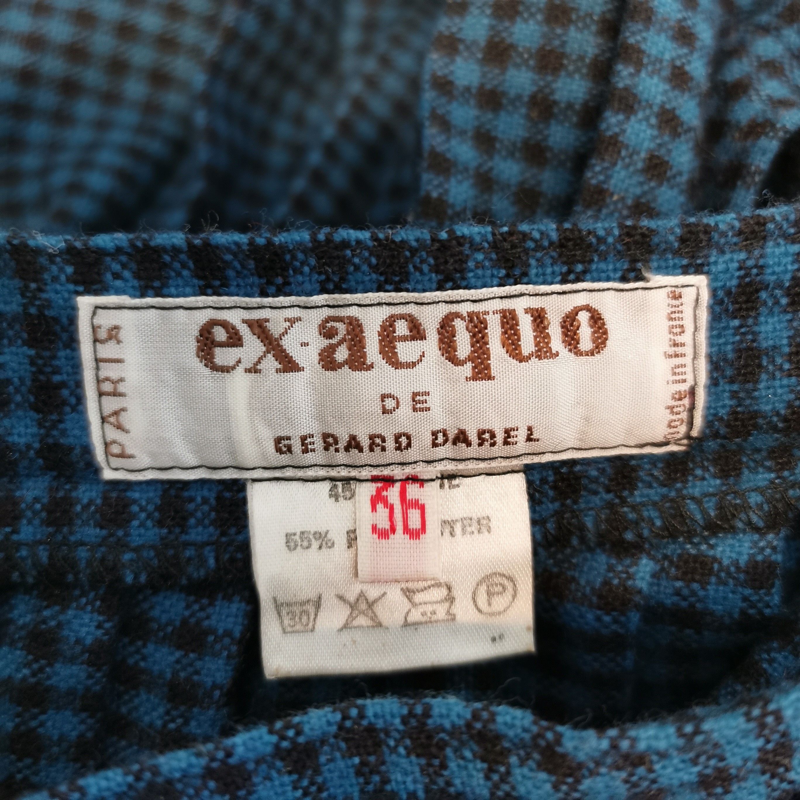 Voir photo 4 de Jupe longue Plissée ex aequo de Gerard Dabel, Bleu Canard & Noir, Taille S Jupe longue Plissée ex aequo de Gerard Dabel, Bleu Canard & Noir, Taille S Très bon état - Vue 4 -