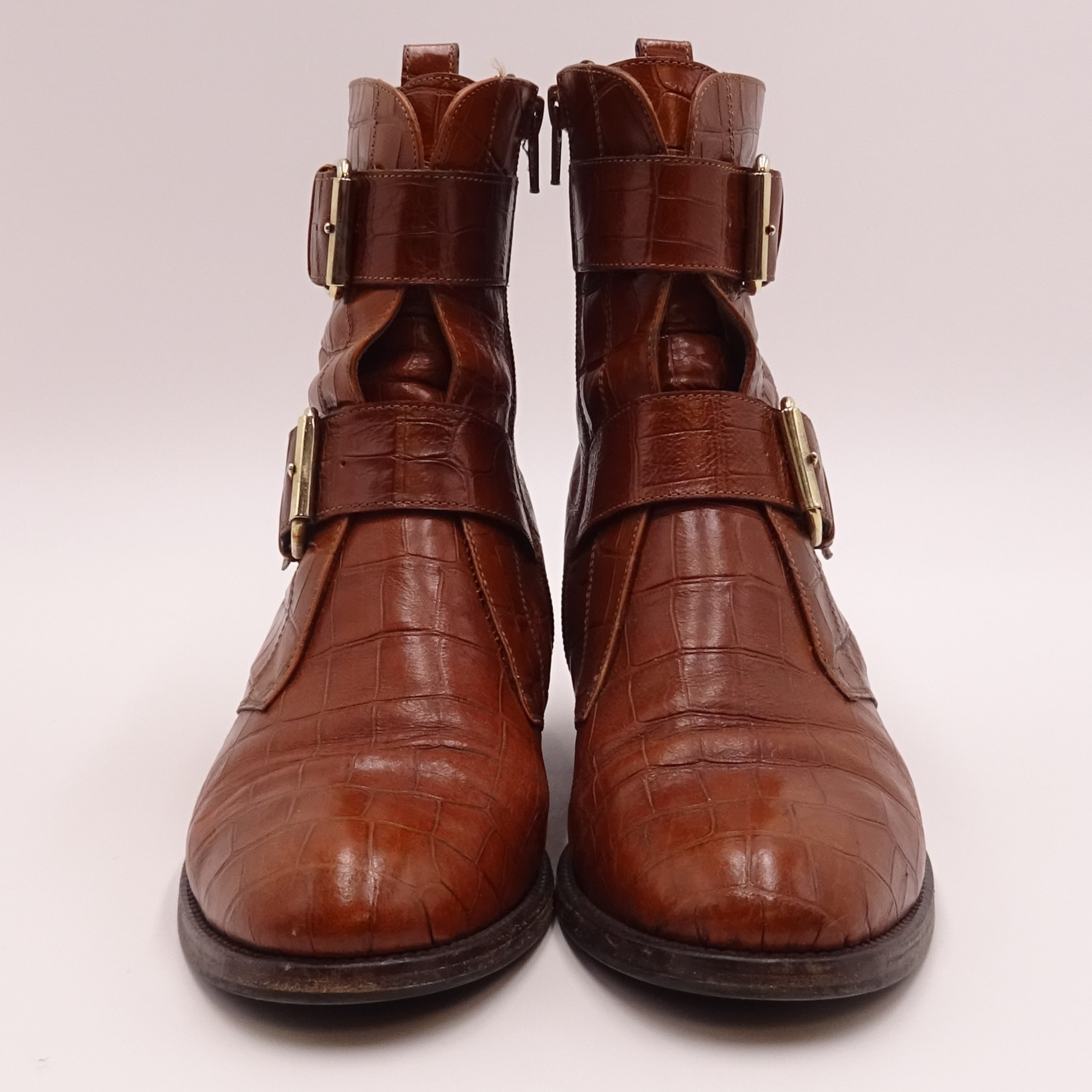 VERO CUOIO MARETTO Bottines en cuir taille 38 - Photo 2