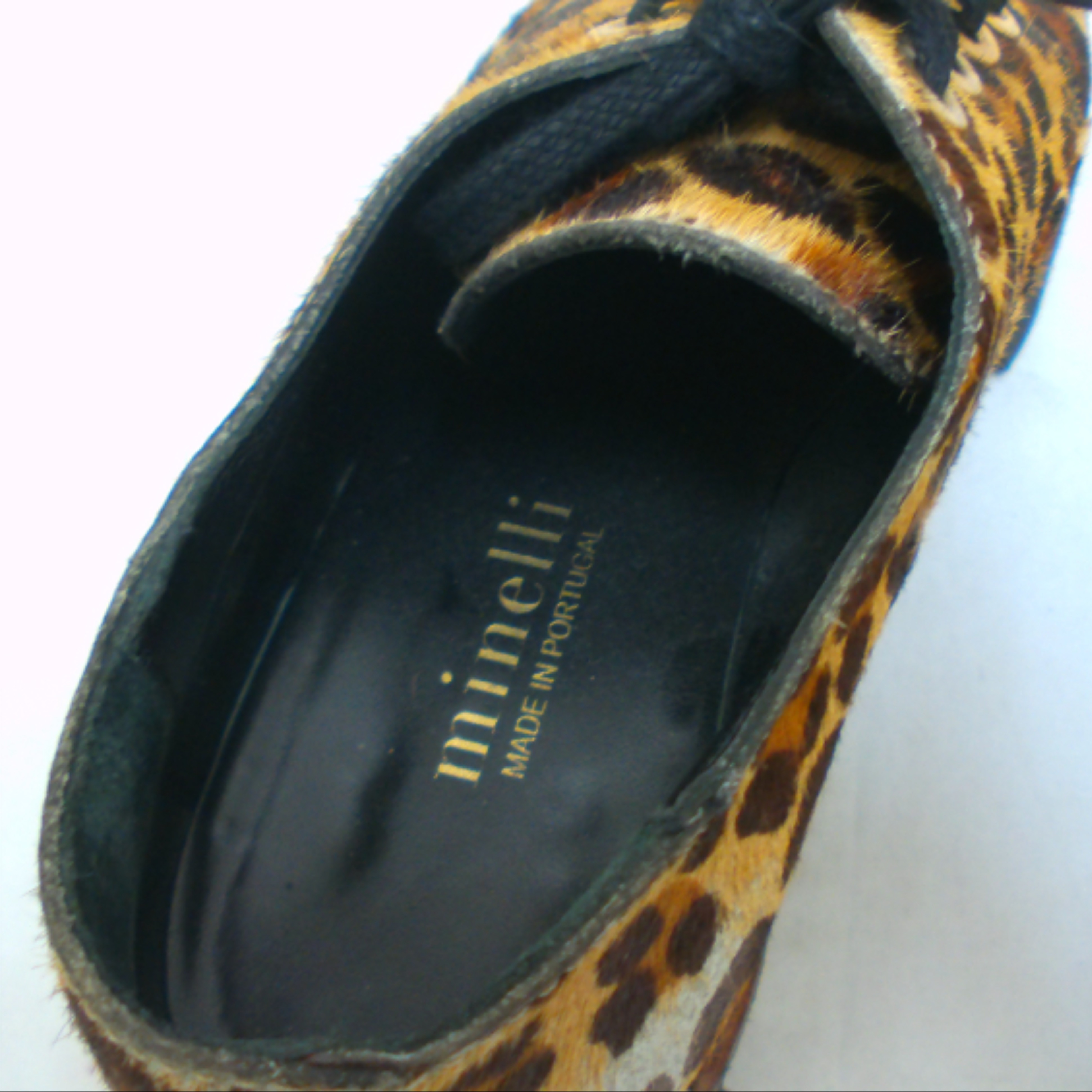Voir photo 2 de Chaussure MINELLI, motifs léopard, pointure 36 Chaussure MINELLI, motifs léopard, pointure 36 - Vue 2 -