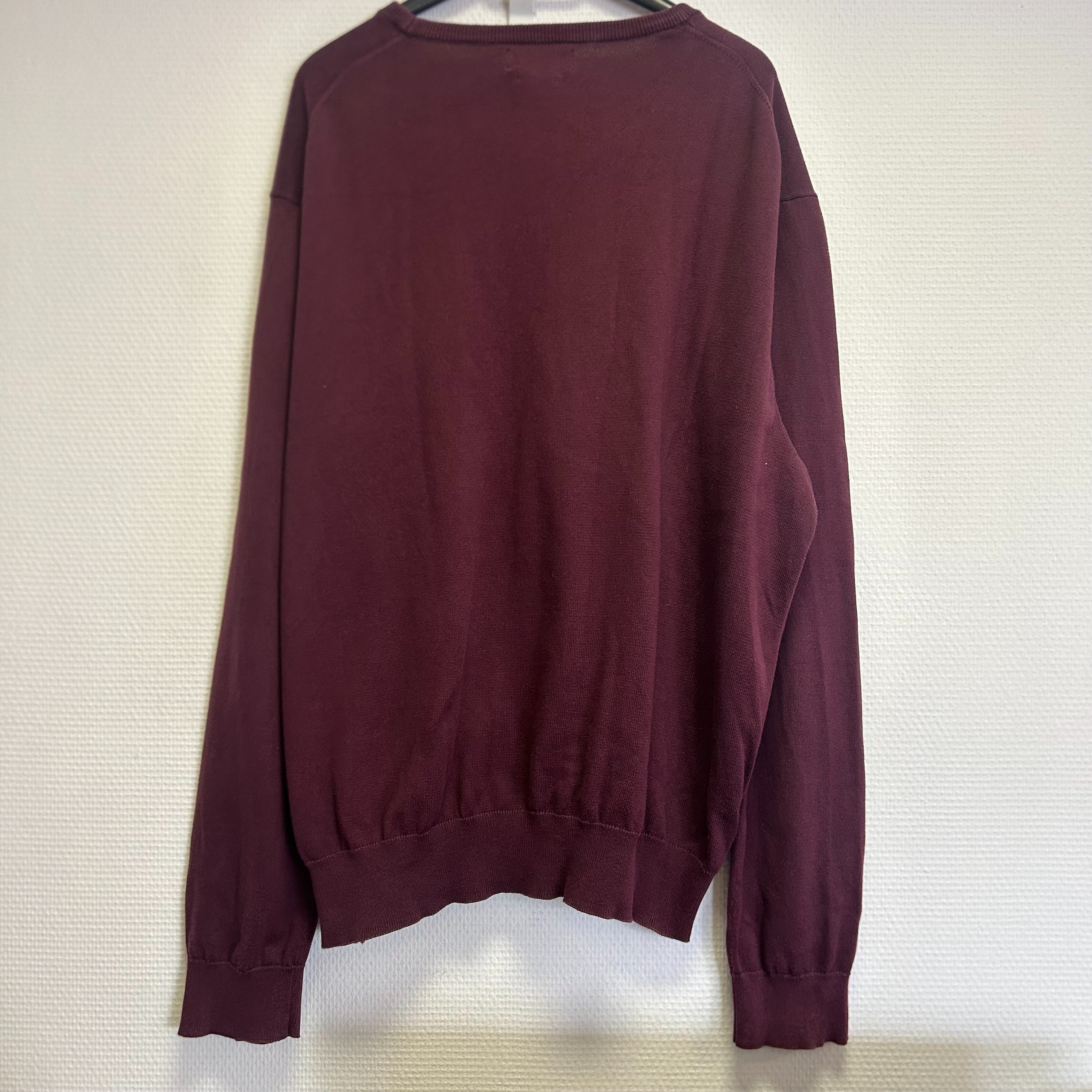 Voir photo 2 de Pull Ralph Lauren red wine, coton homme, TXL Pull Ralph Lauren red wine, coton homme, TXL Bon état - Vue 2 -