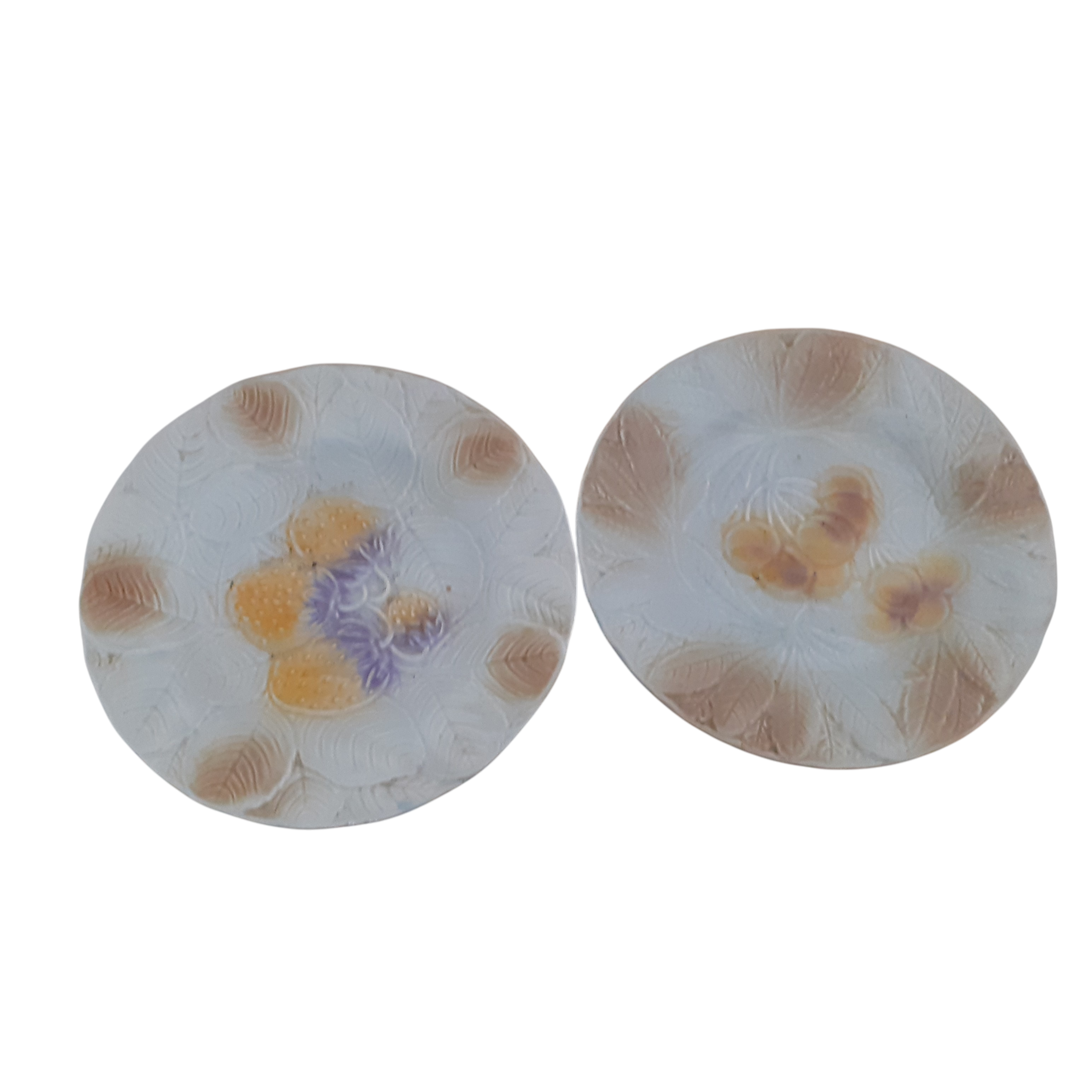 Acheter Lot de 2 assiettes à dessert de SALINS les BAINS à décor fruitier. Bon état - 10,00 € Lot de 2 assiettes à dessert de SALINS les BAINS à décor fruitier. Bon état - reconditionné disponible sur Label Emmaüs