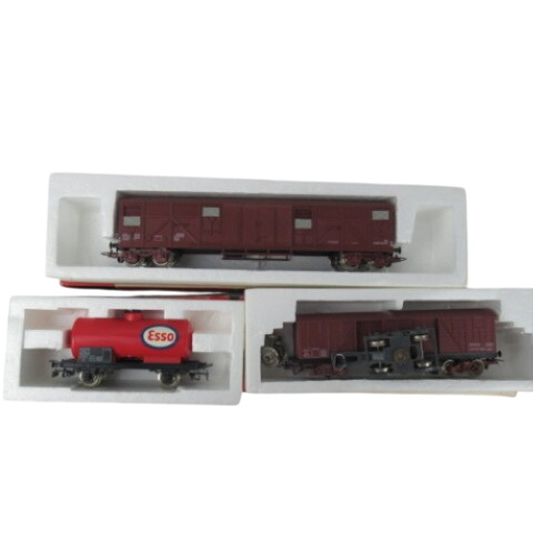 Lot de 3 wagons Jouef Bon état -  reconditionné disponible sur Label Emmaüs