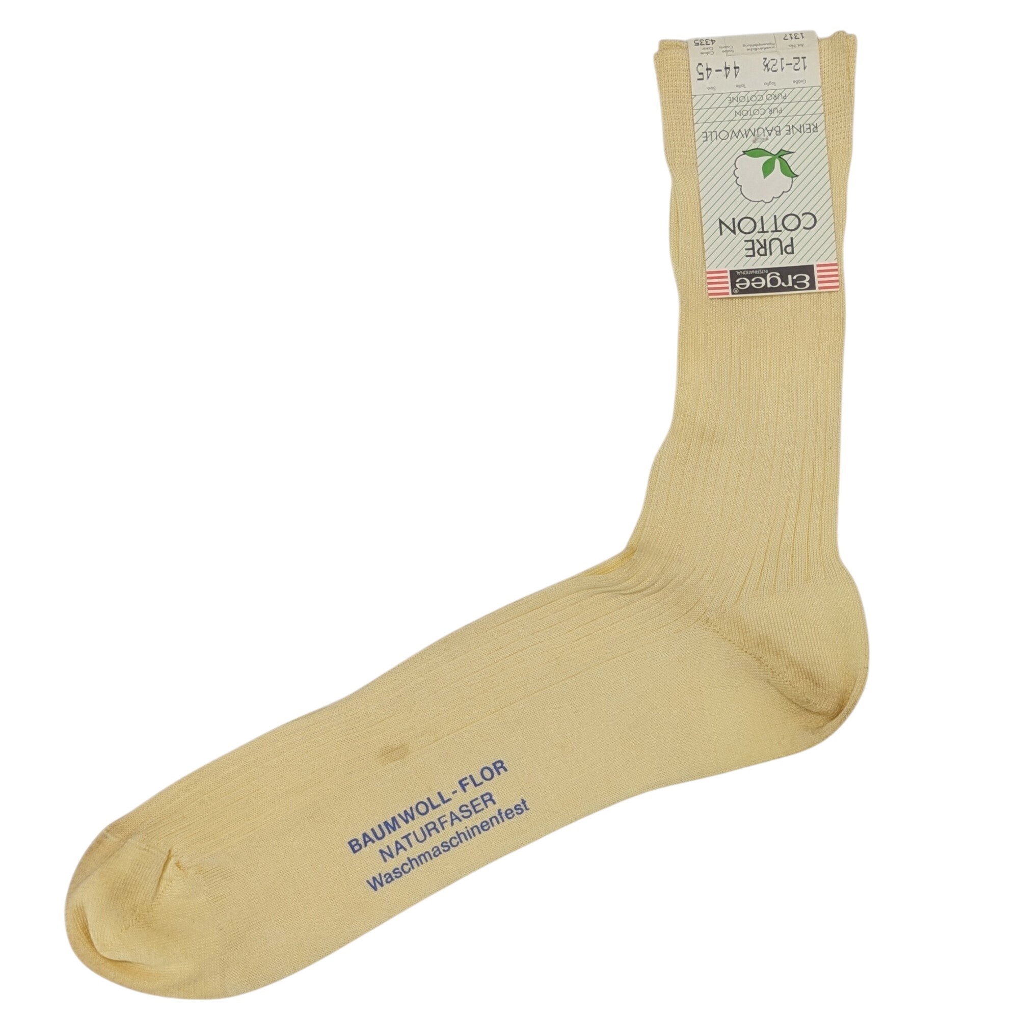 Paire de chaussettes neuve Ergee P 44/45 vintage en coton ple - Label Emmaus - Modalova