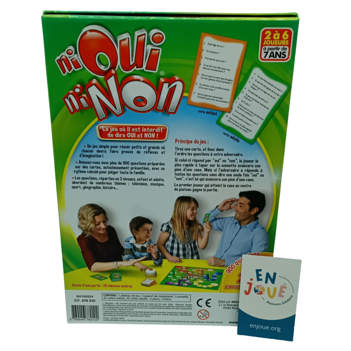 Voir photo 3 de Jeu de société - Ni Oui ni Non - Megableu - A partir de 7 ans. Jeu de société - Ni Oui ni Non - Megableu - A partir de 7 ans. Très bon état - Vue 3 -