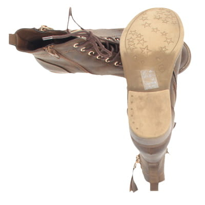 Bottines marron à talons 4 cm - femme - Gémo - pointure 36 - Photo 2