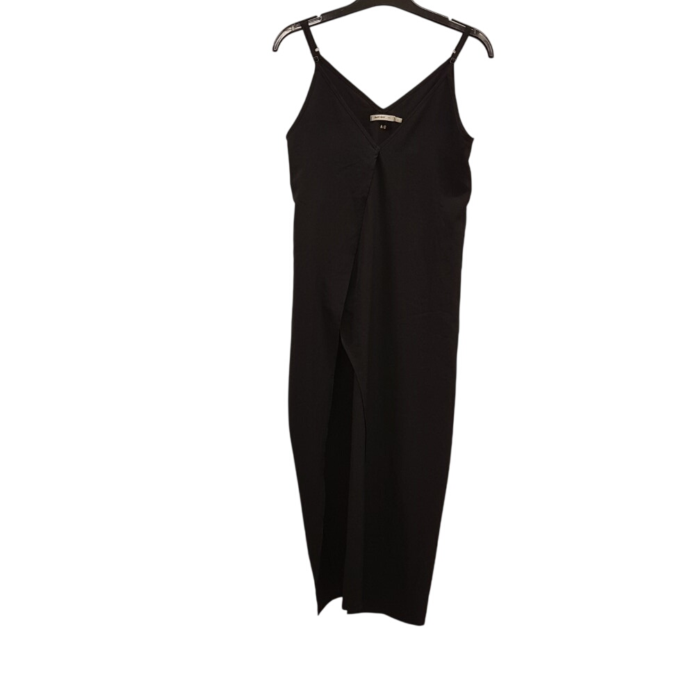 Robe longue noire à fines bretelles - DOUBLE AGENT - Taille XS  -  reconditionné disponible sur Label Emmaüs