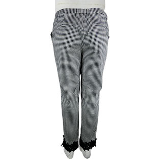Pantalon blanc imprimé noir - femme - Body Flirt - taille 48 - Photo 1