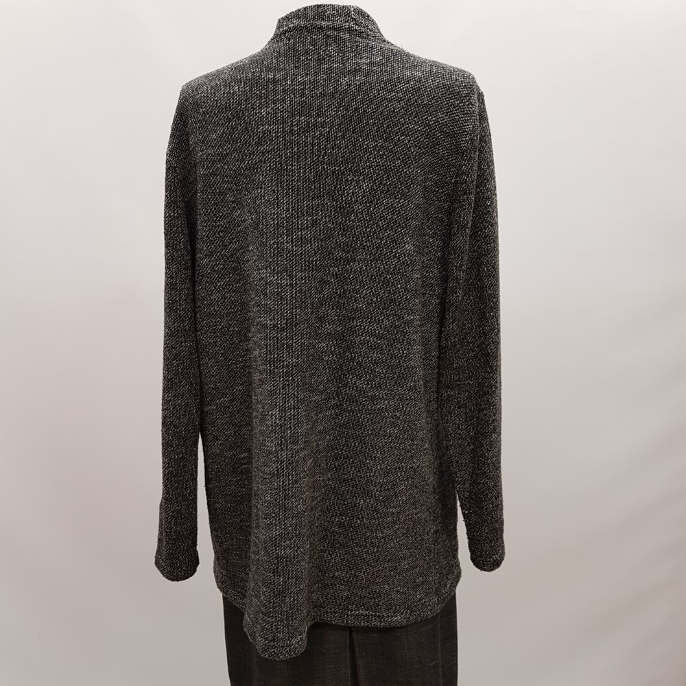Voir photo 3 de Gilet noir et blanc chiné - ZARA- Taille M Gilet noir et blanc chiné - ZARA- Taille M Bon état - Vue 3 -