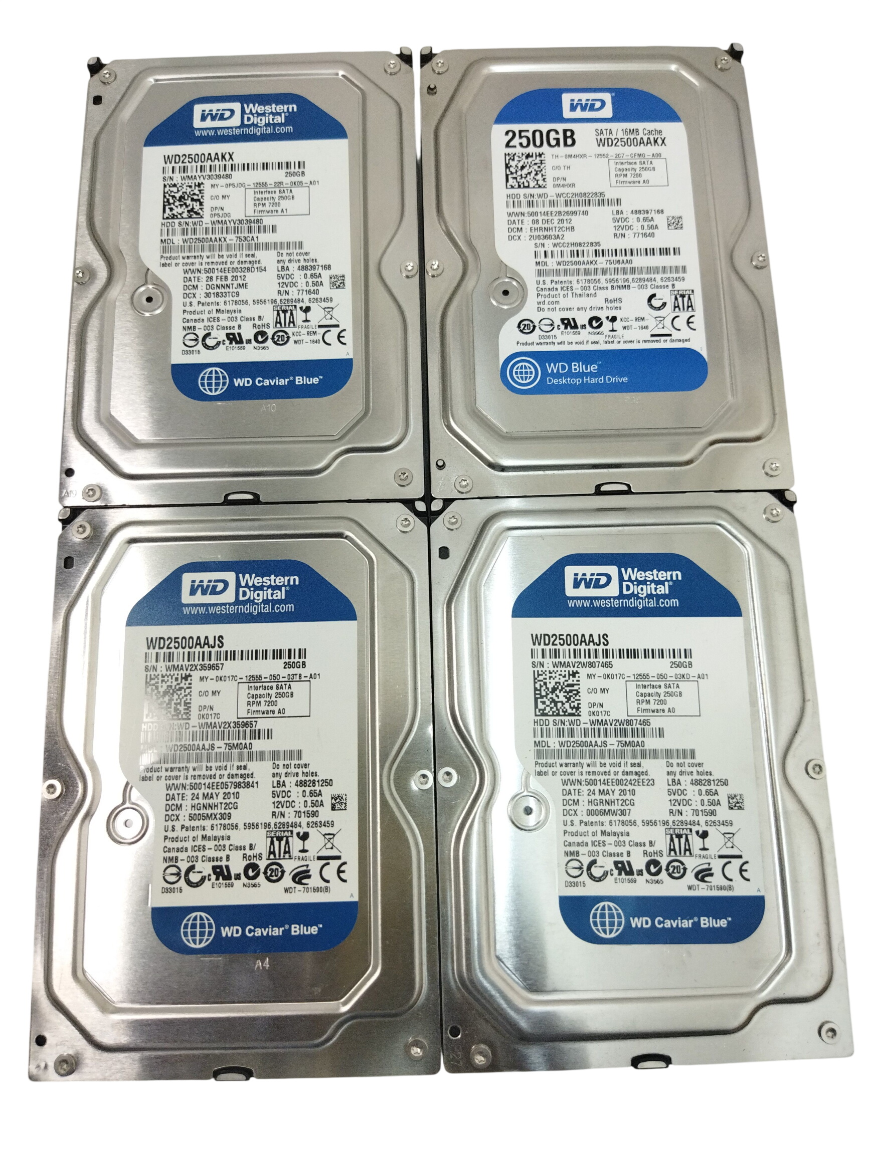 Acheter Un lot de 4x disques durs -250 Go HDD en très bon état - 35,00 € Un lot de 4x disques durs -250 Go HDD en très bon état - reconditionné disponible sur Label Emmaüs