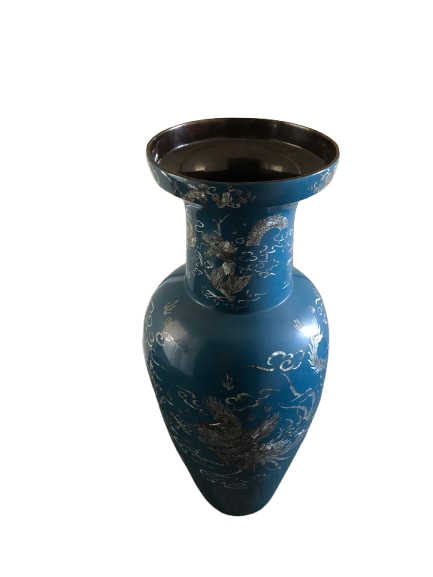 Vase bleu moderne Phan Van Rong - Photo 6